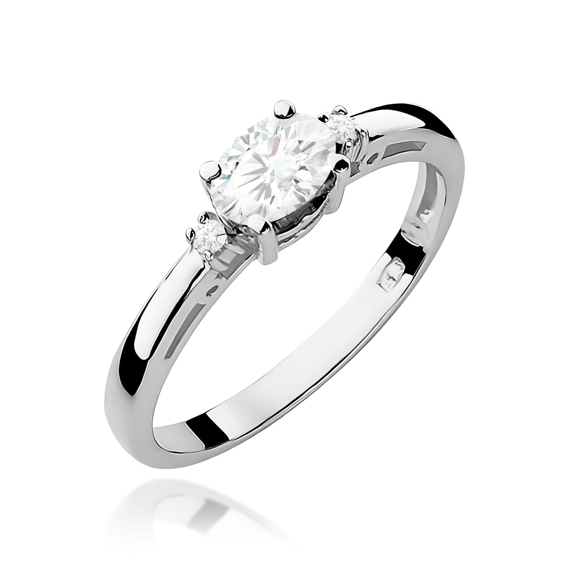 Inel Aur 9K cu Diamante de Laborator 0.43 ct