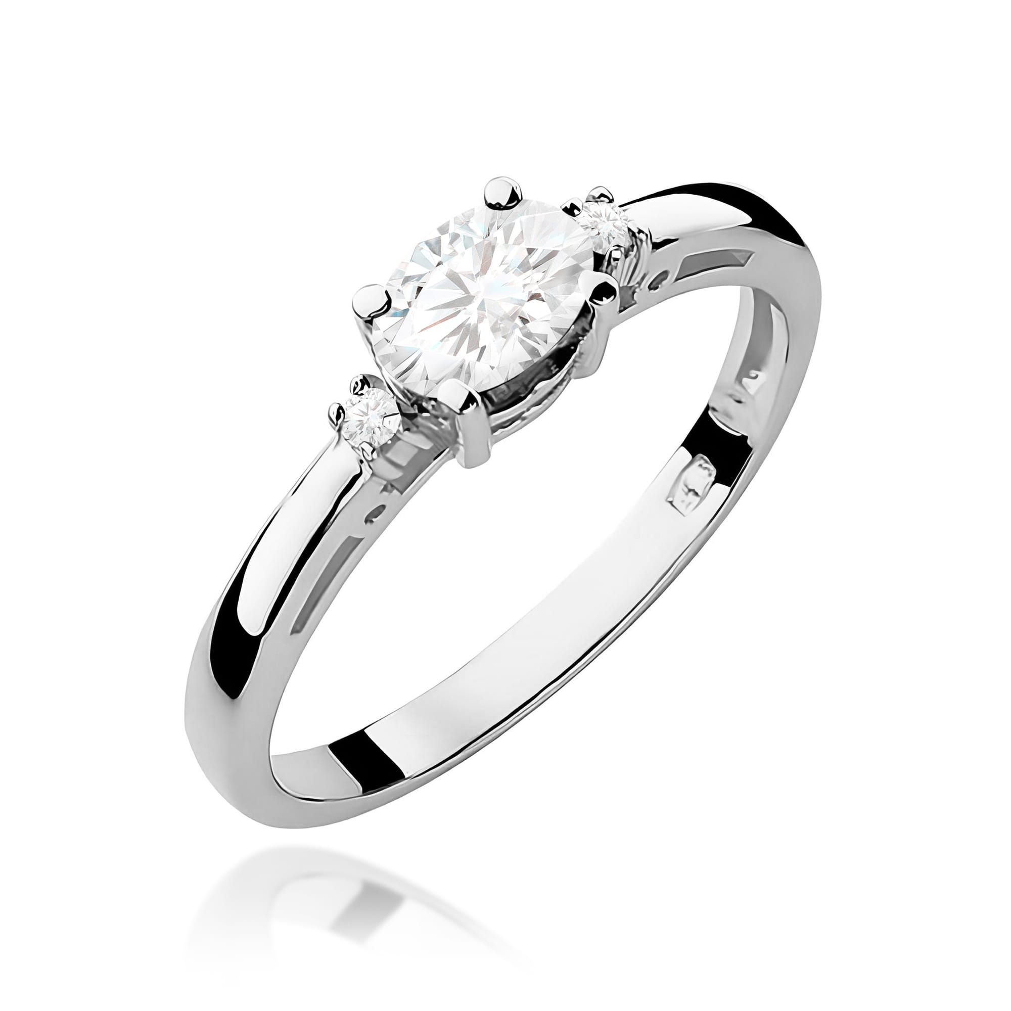 Inel Aur 9K cu Diamante de Laborator 0.43 ct