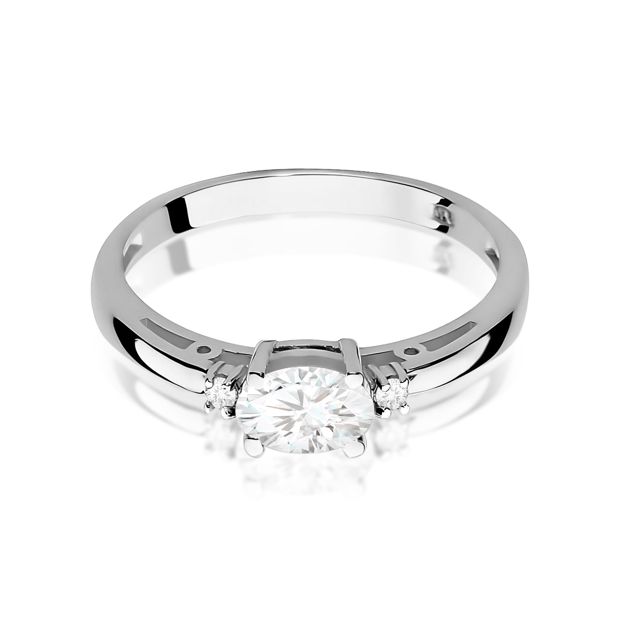 Inel Aur 9K cu Diamante de Laborator 0.43 ct