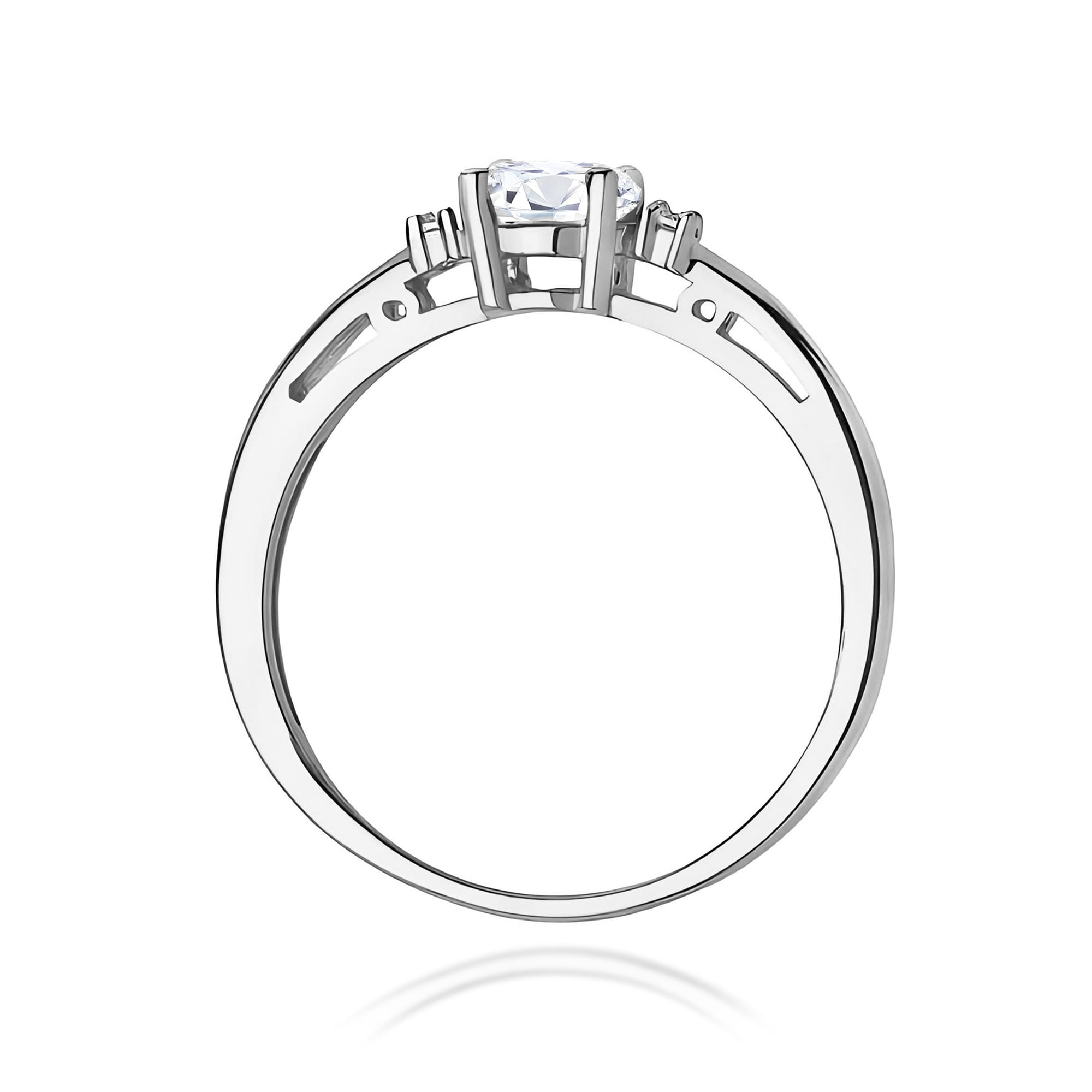 Inel Aur 9K cu Diamante de Laborator 0.43 ct