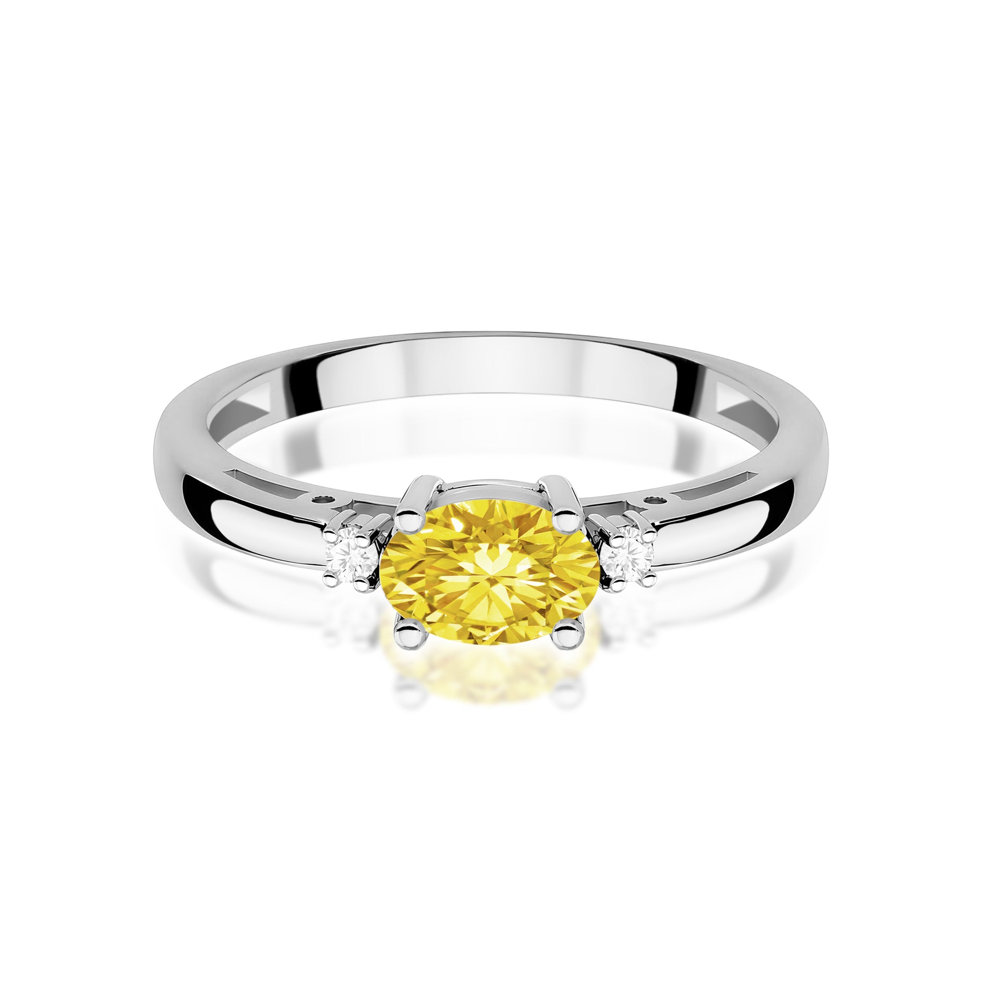 Inel Aur 9K cu Diamante de Laborator 0.53 ct