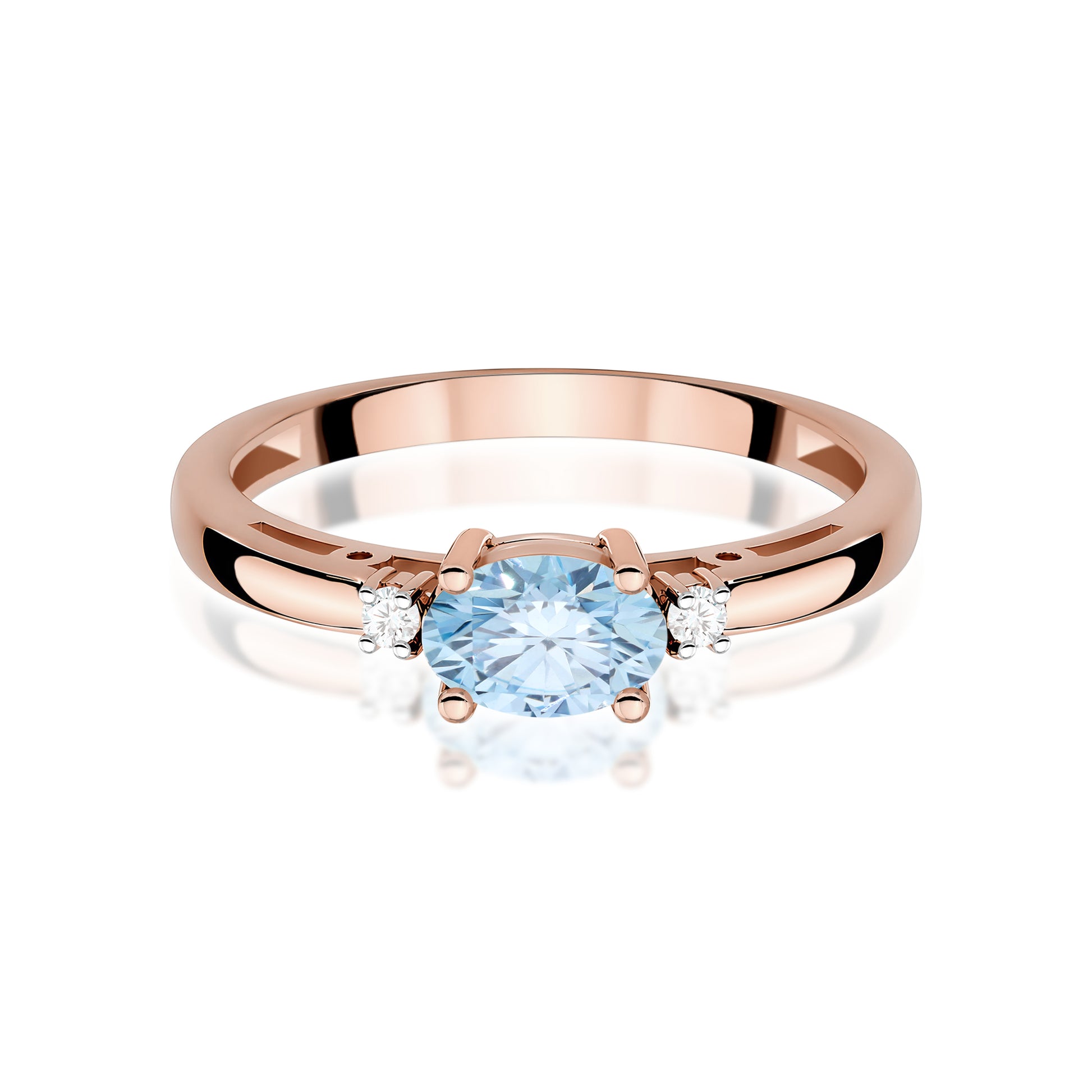 Inel Aur 14K cu Diamante de Laborator 0.53 ct