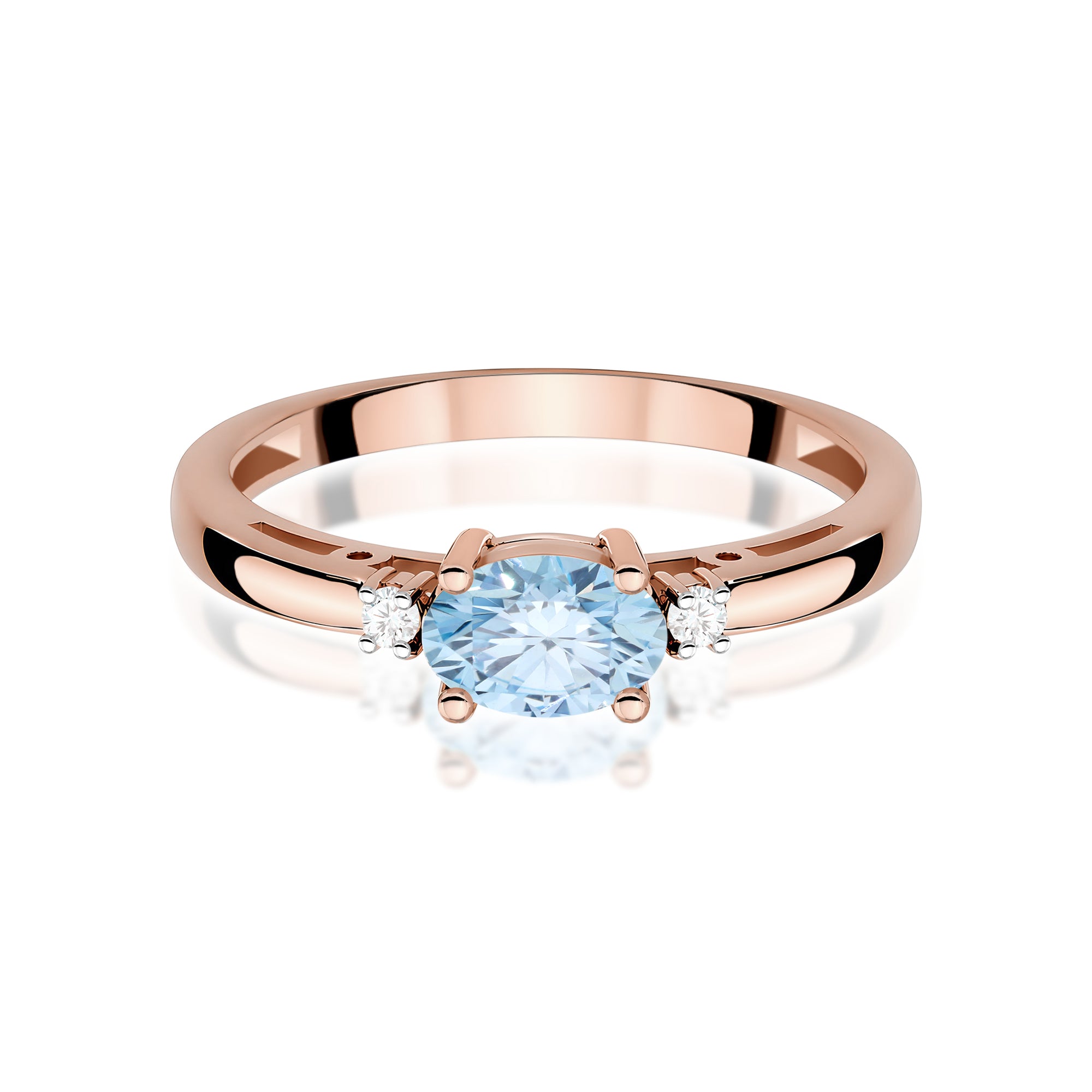 Inel Aur 14K cu Diamante de Laborator 0.53 ct
