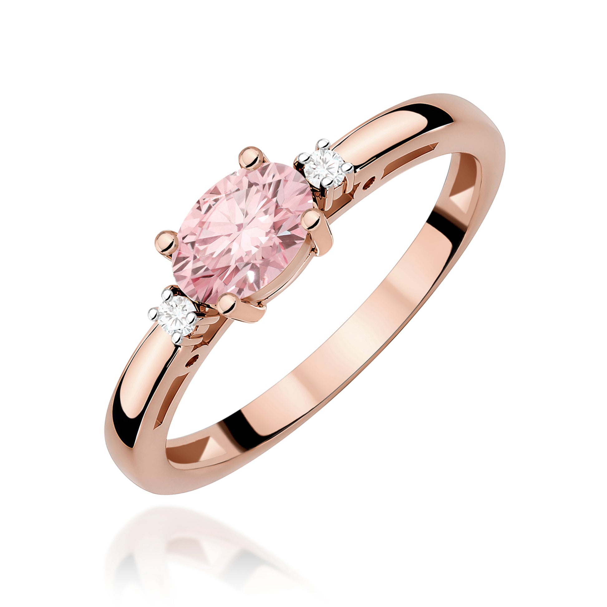 Inel Aur 14K cu Diamante de Laborator 0.53 ct
