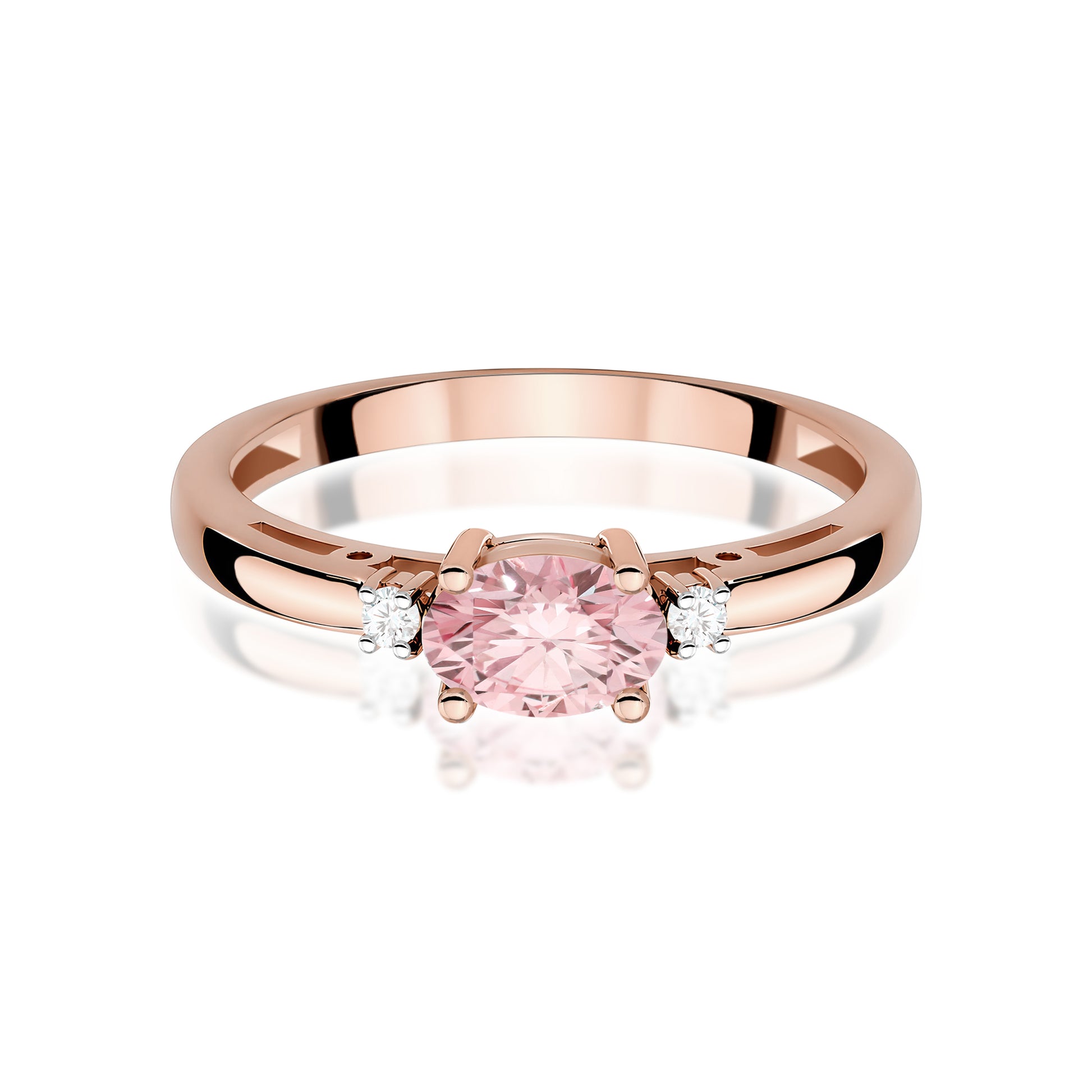 Inel Aur 14K cu Diamante de Laborator 0.53 ct