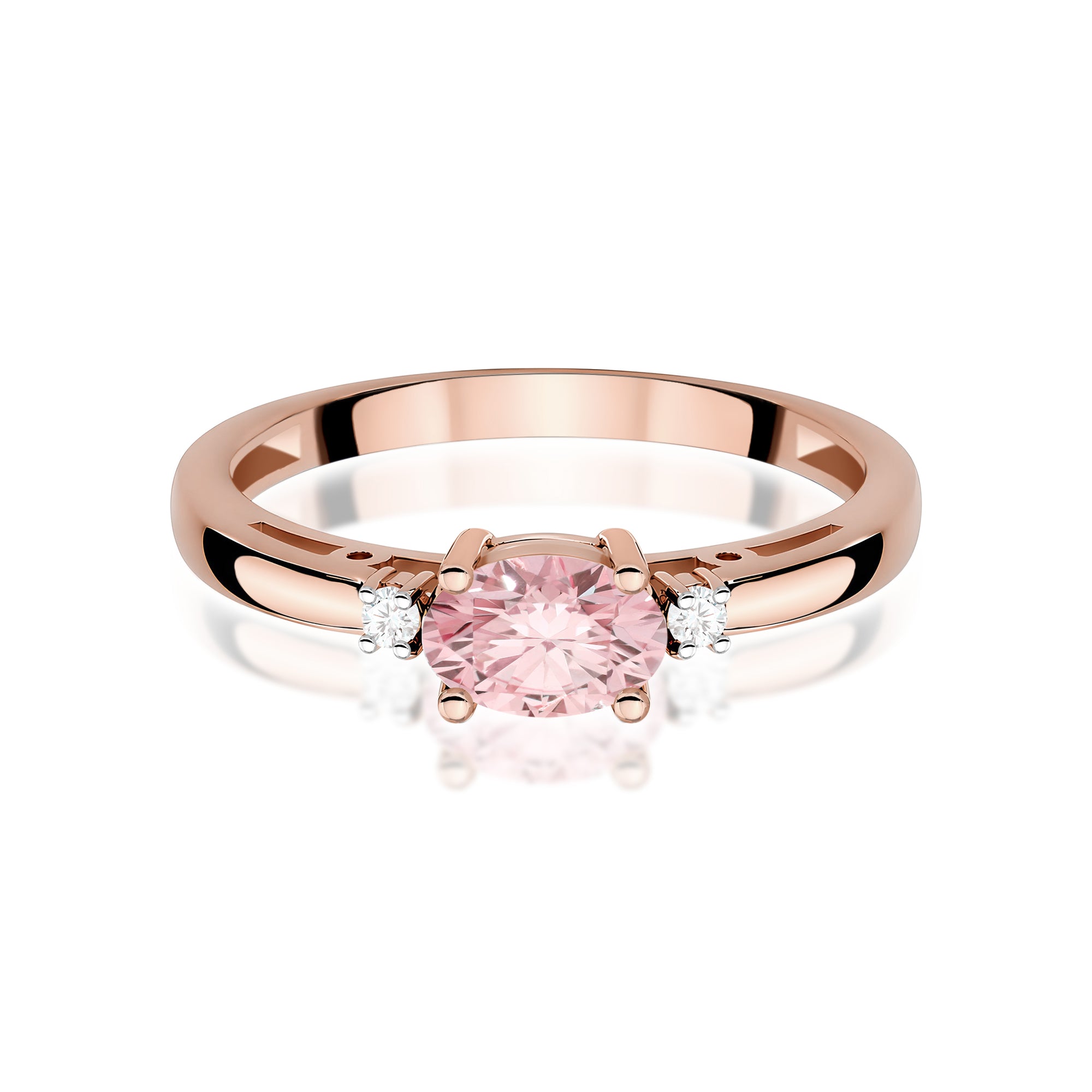 Inel Aur 14K cu Diamante de Laborator 0.53 ct