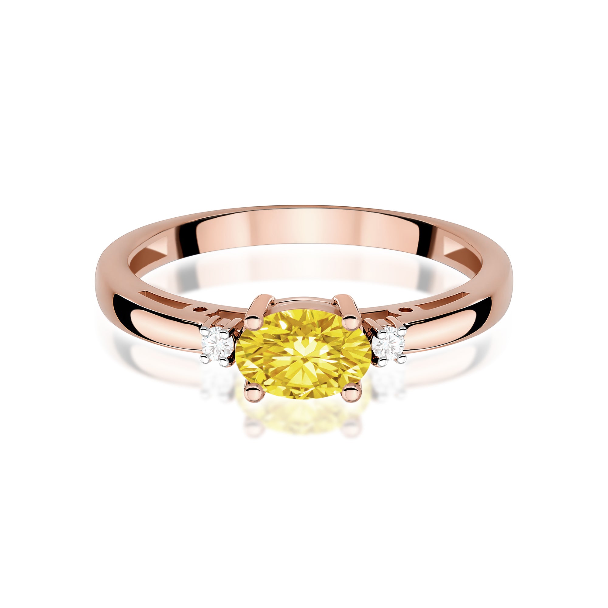 Inel Aur 14K cu Diamante de Laborator 0.53 ct