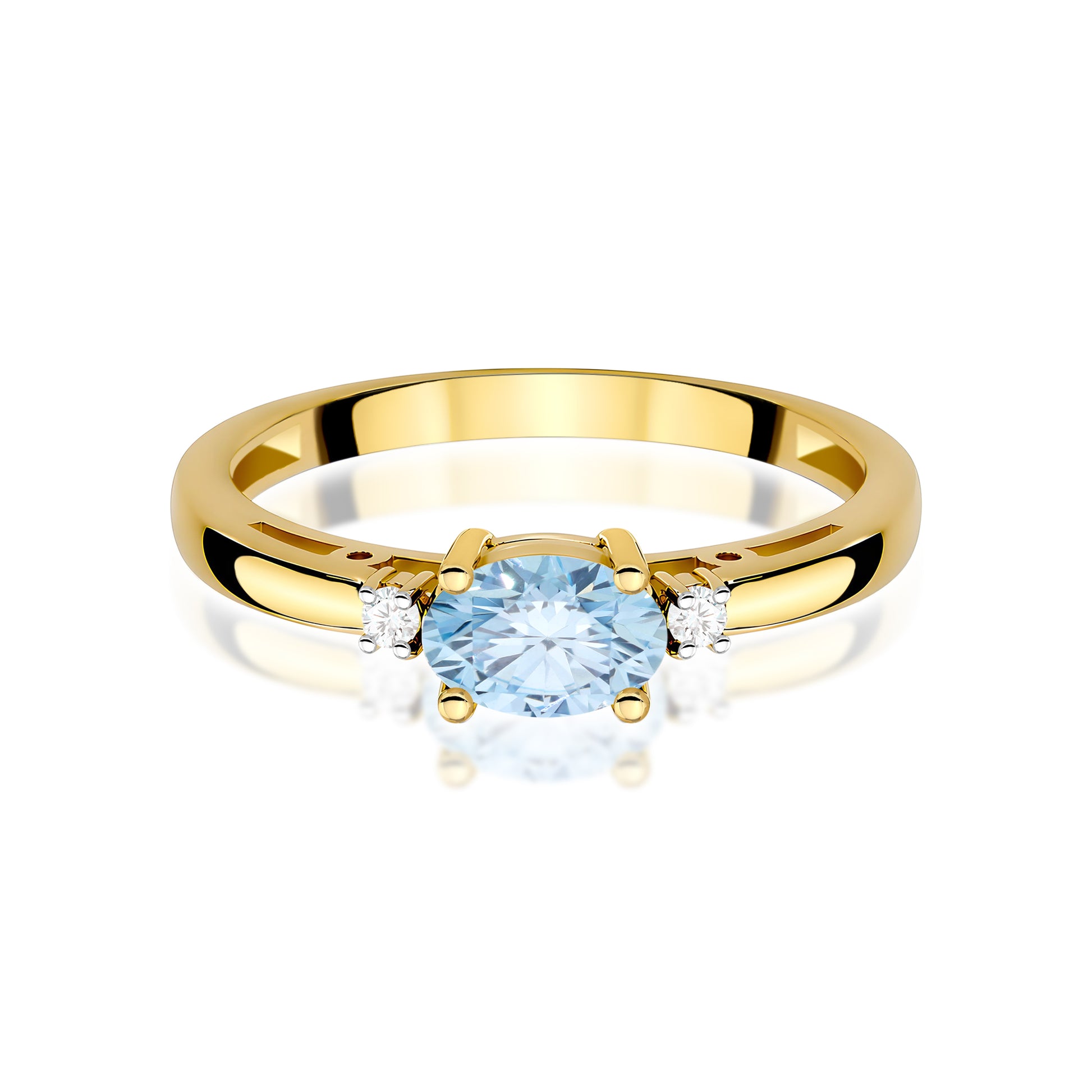 Inel Aur 14K cu Diamante de Laborator 0.53 ct