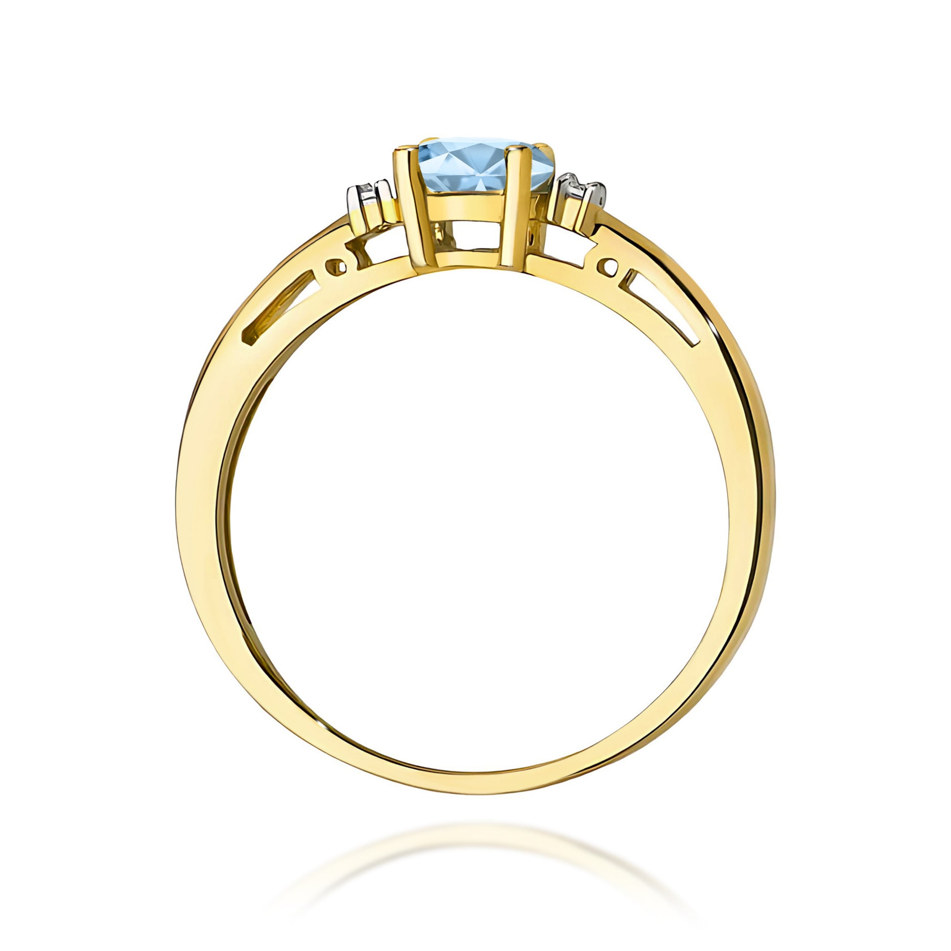 Inel Aur 14K cu Diamante de Laborator 0.53 ct