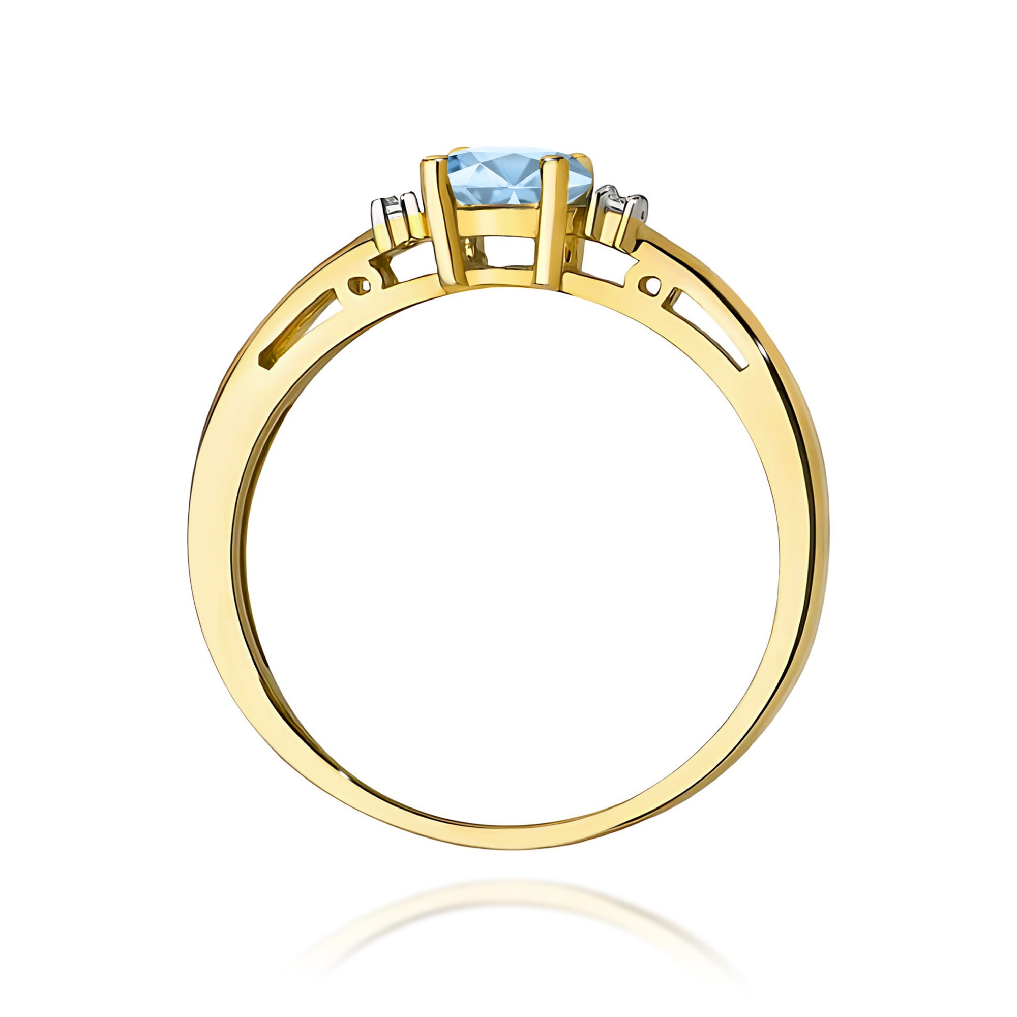 Inel Aur 14K cu Diamante de Laborator 0.53 ct