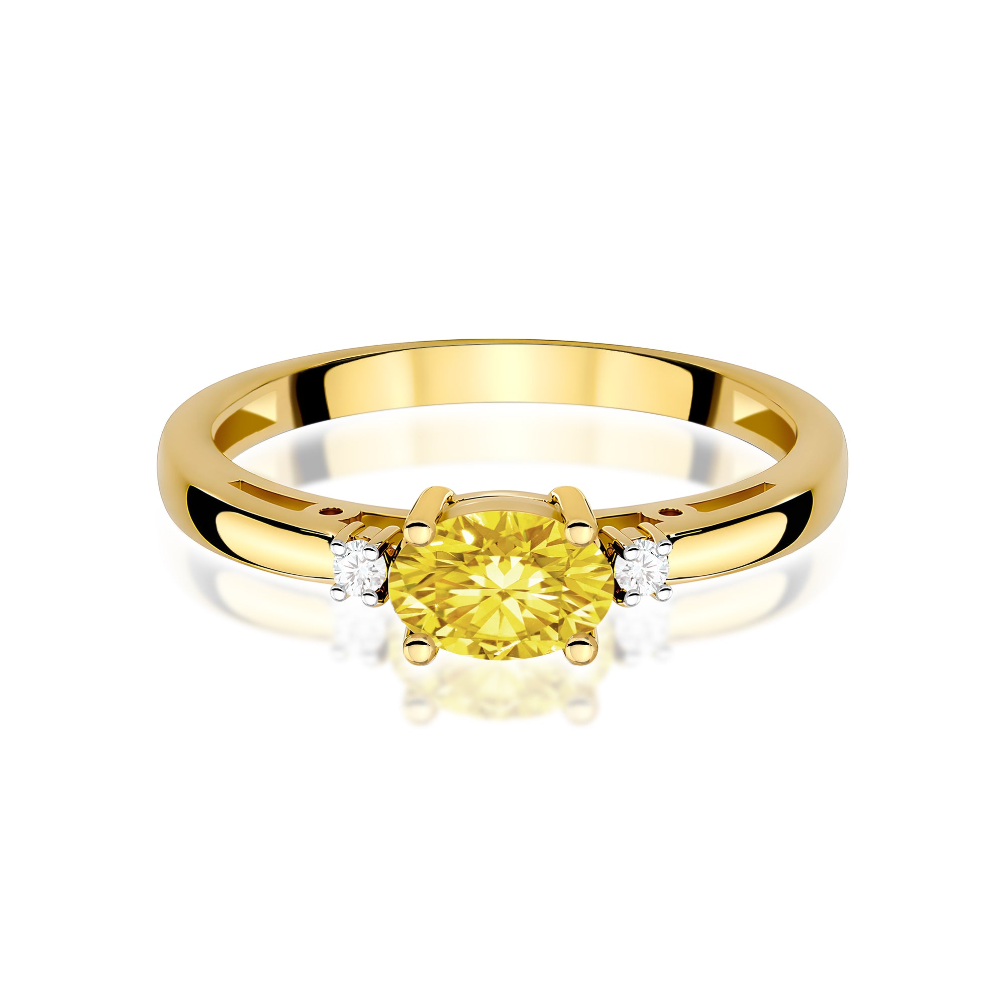 Inel Aur 14K cu Diamante de Laborator 0.53 ct