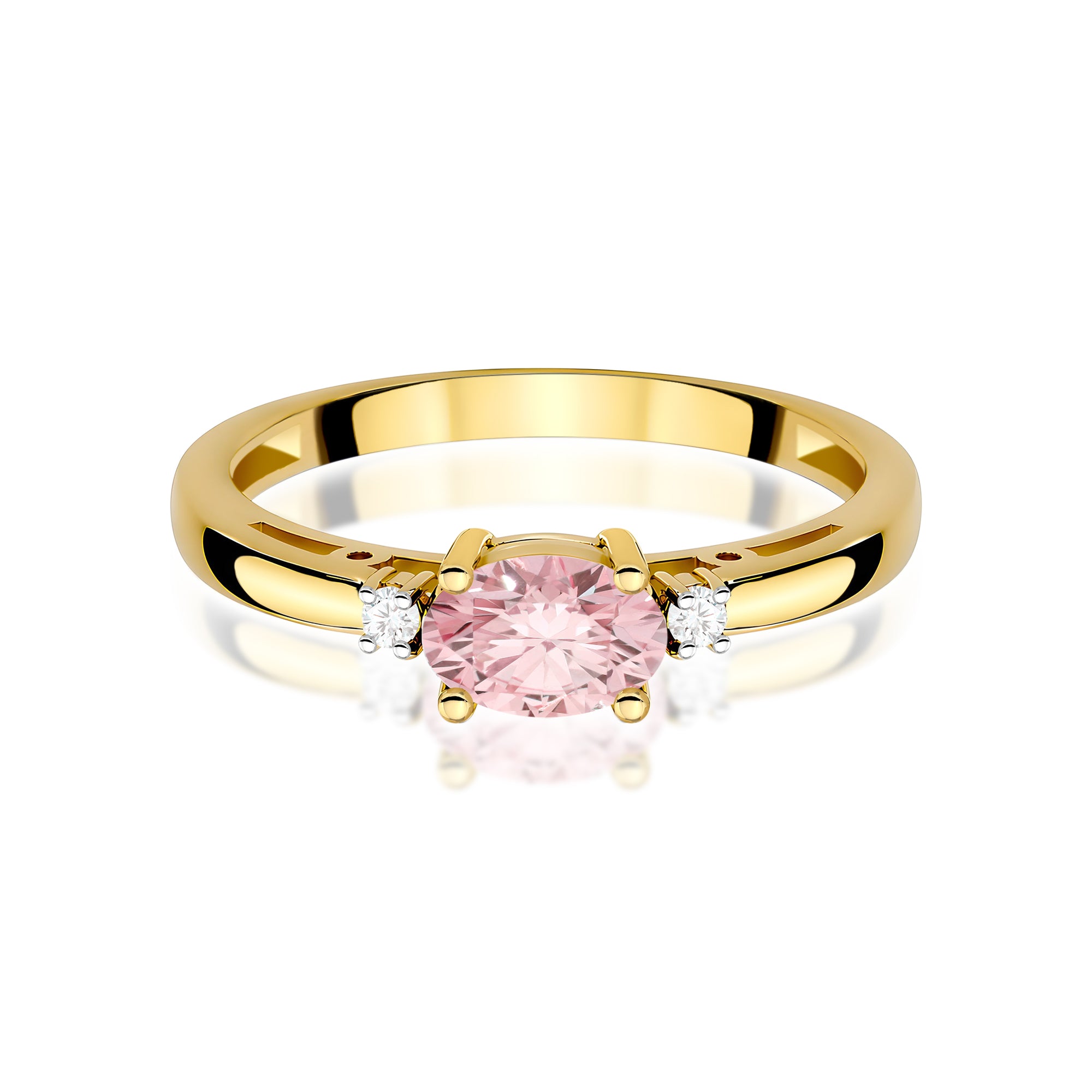 Inel Aur 9K cu Diamante de Laborator 0.53 ct