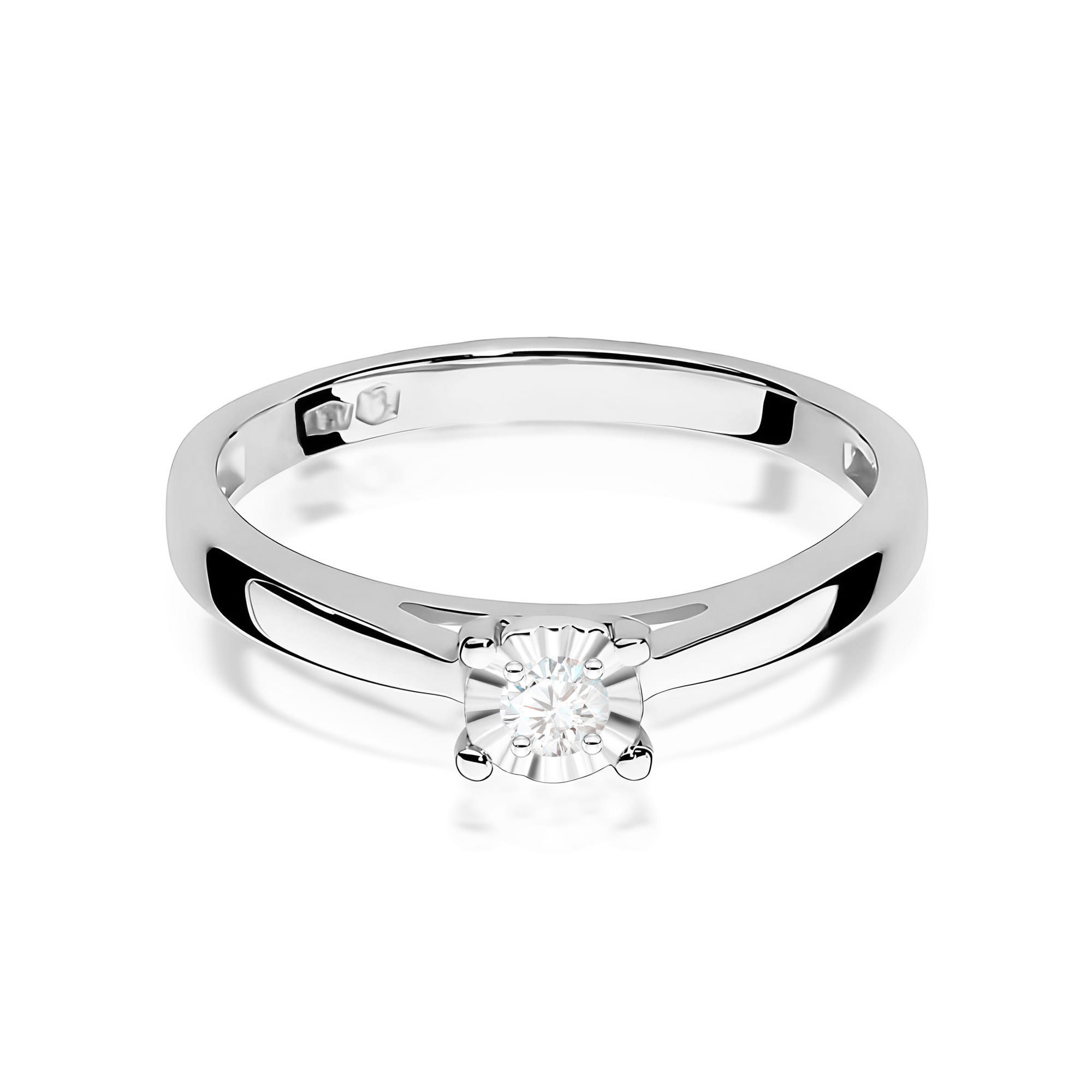 Inel Aur 9K cu Diamant de Laborator 0.08 ct