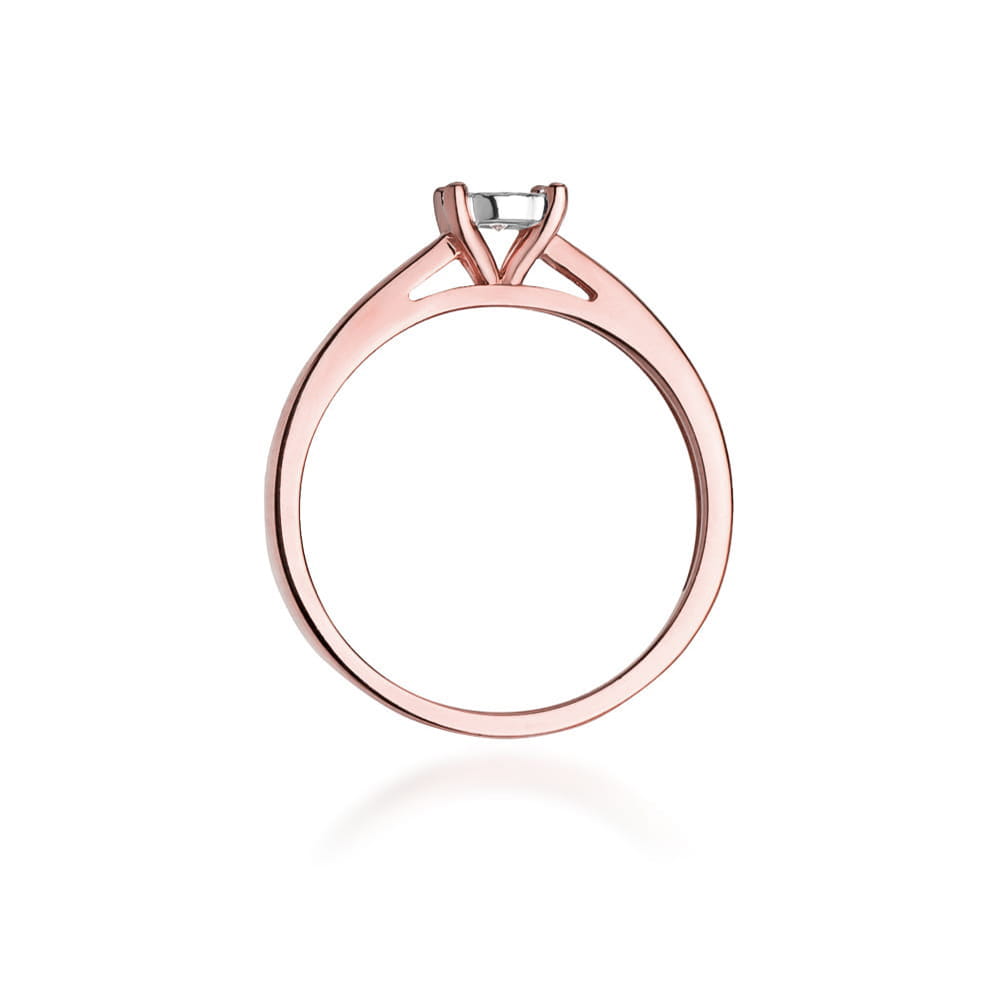 Inel Aur 14K W0007 Diamant Crescut în Laborator 0.08ct