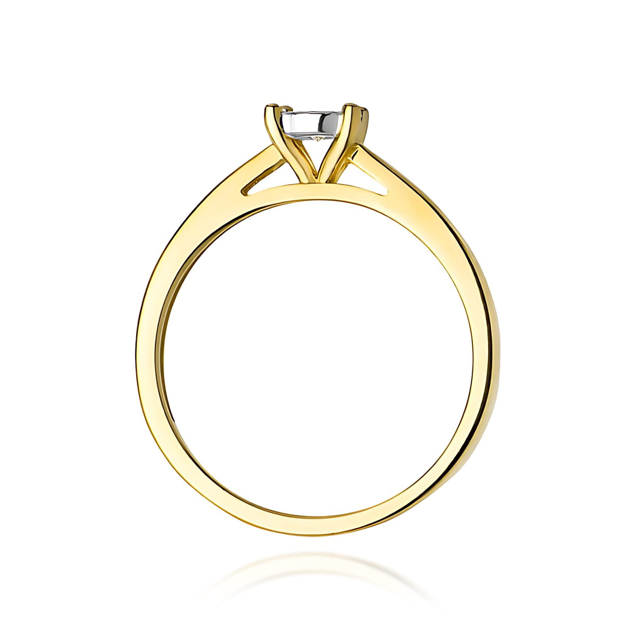 Inel Aur 9K cu Diamant de Laborator 0.08 ct