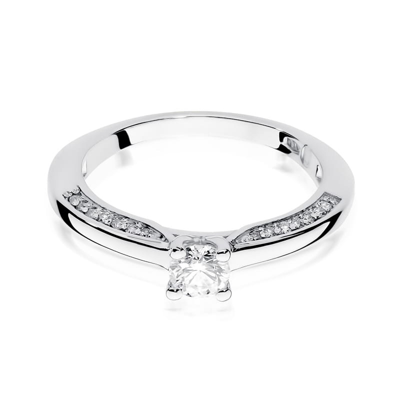 Inel Aur 9K cu Diamante Naturale 0.44 ct