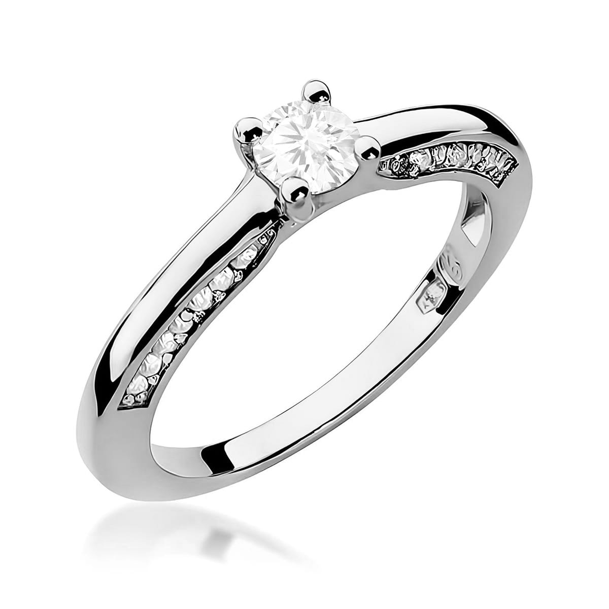 Inel Aur 9K cu Diamante de Laborator 0.44 ct