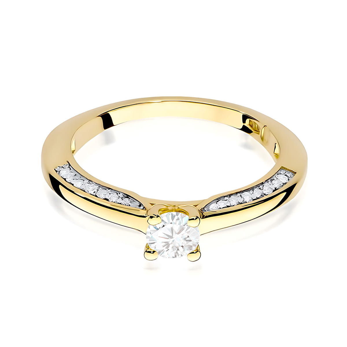 Inel Aur 9K cu Diamante de Laborator 0.44 ct