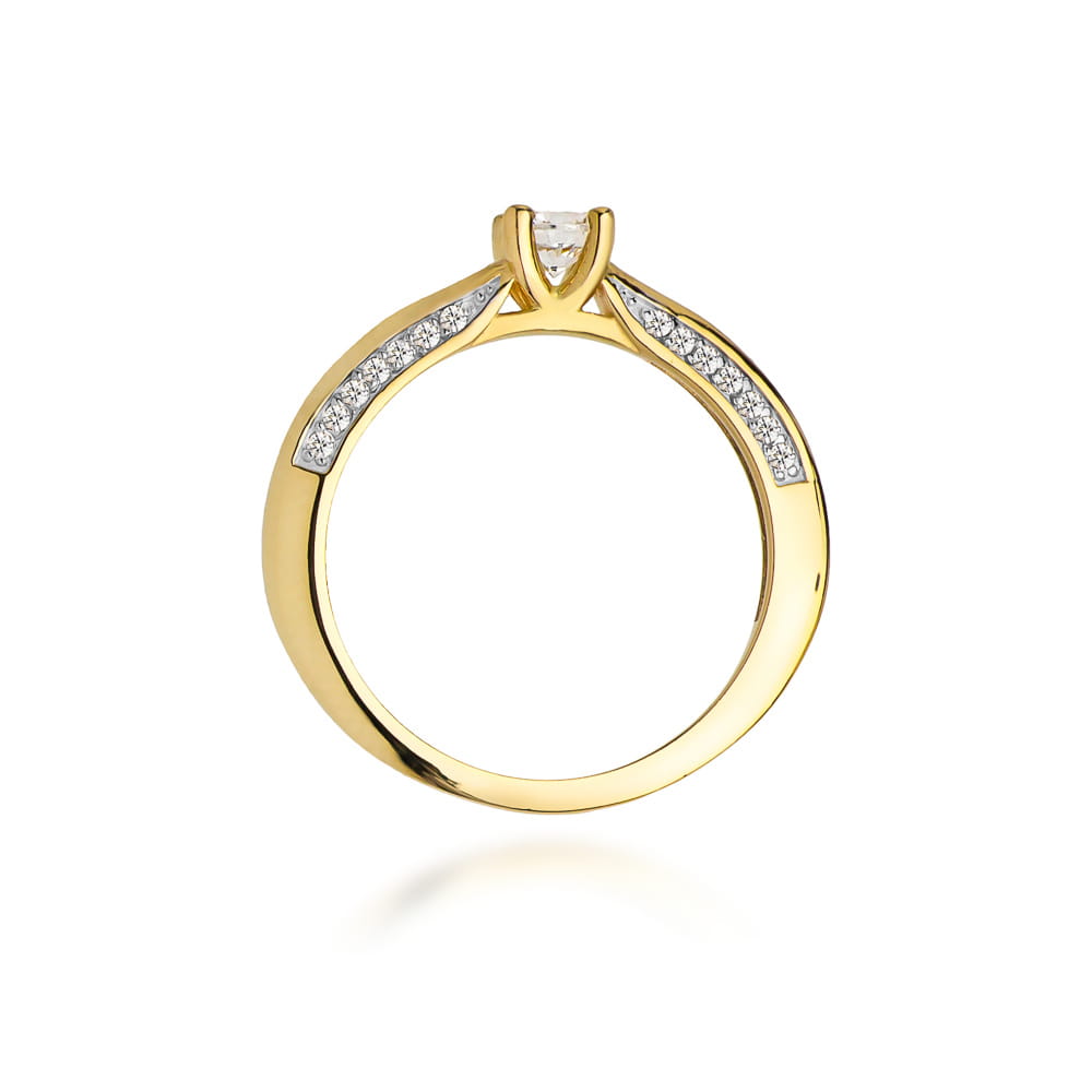Inel Aur 9K cu Diamante de Laborator 0.44 ct