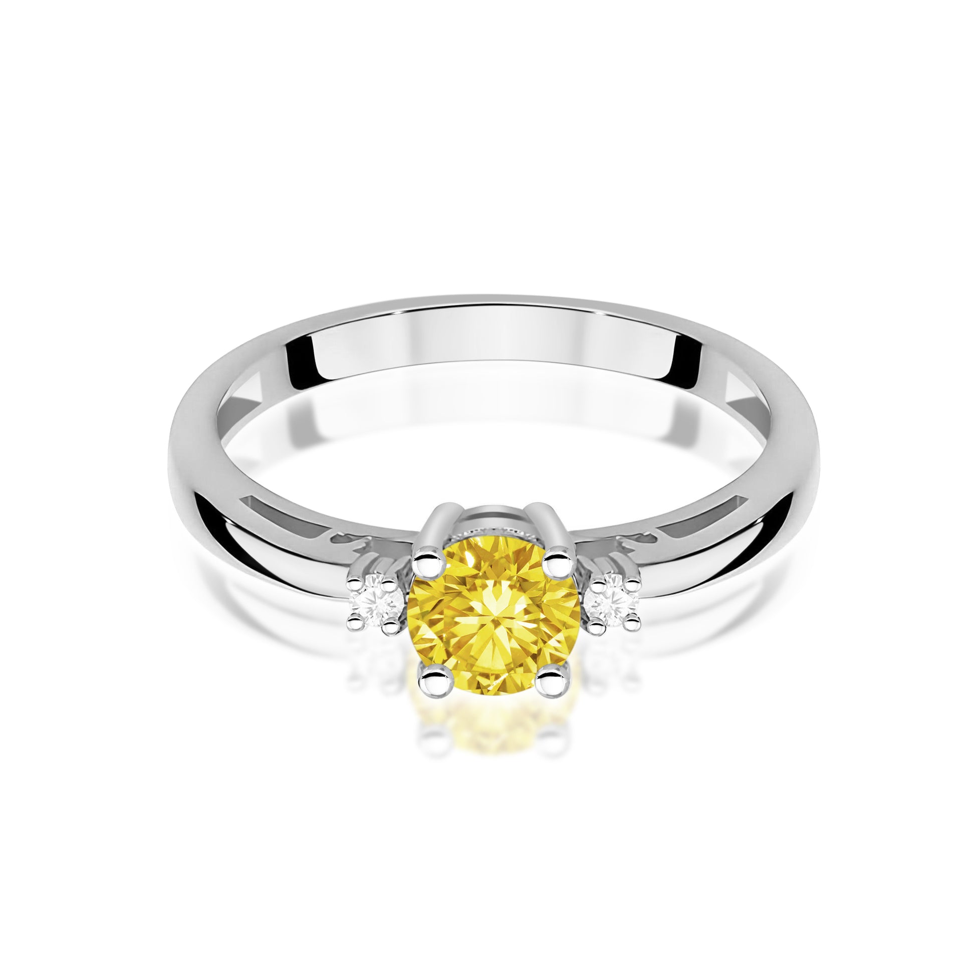 Inel Aur 14K cu Diamante de Laborator 0.53 ct
