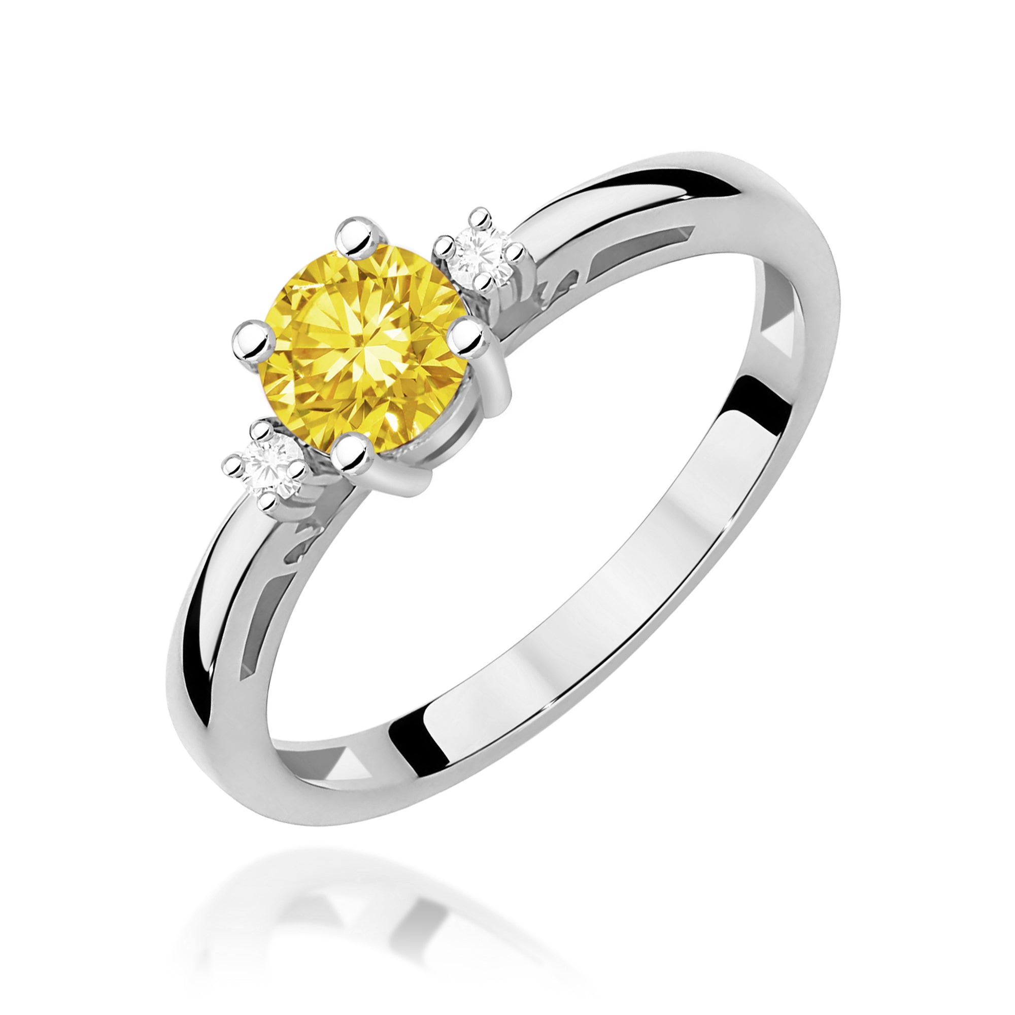 Inel Aur 9K cu Diamante de Laborator 0.53 ct