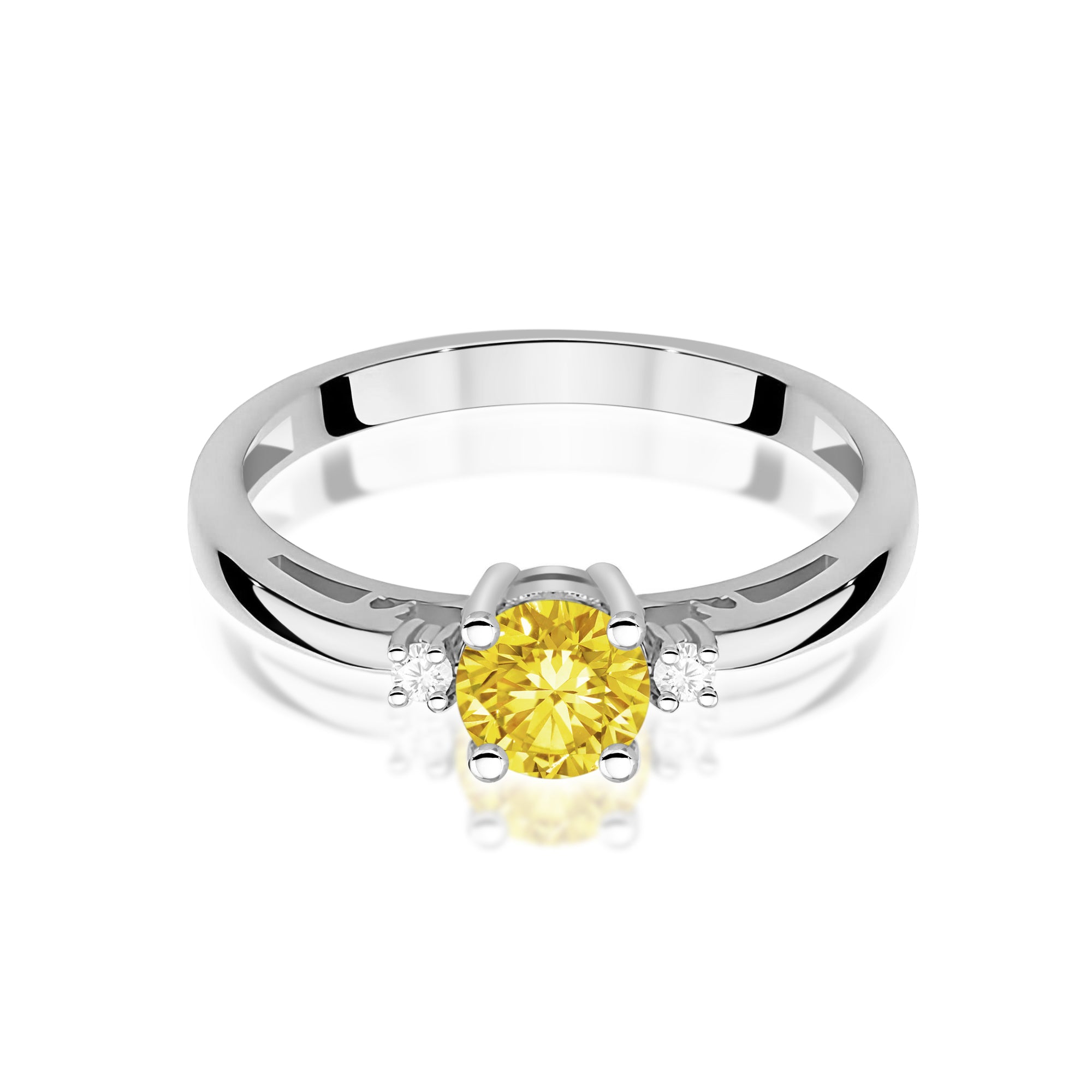 Inel Aur 9K cu Diamante de Laborator 0.53 ct