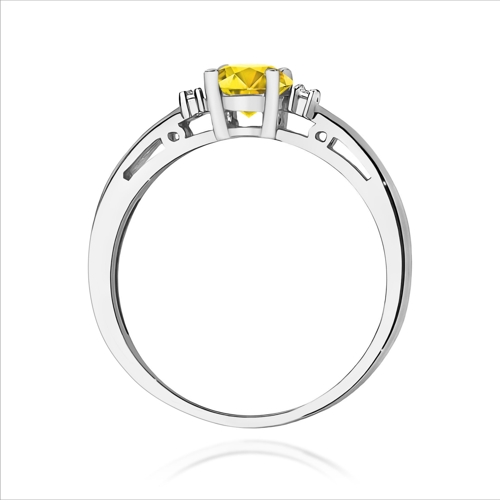 Inel Aur 9K cu Diamante de Laborator 0.53 ct
