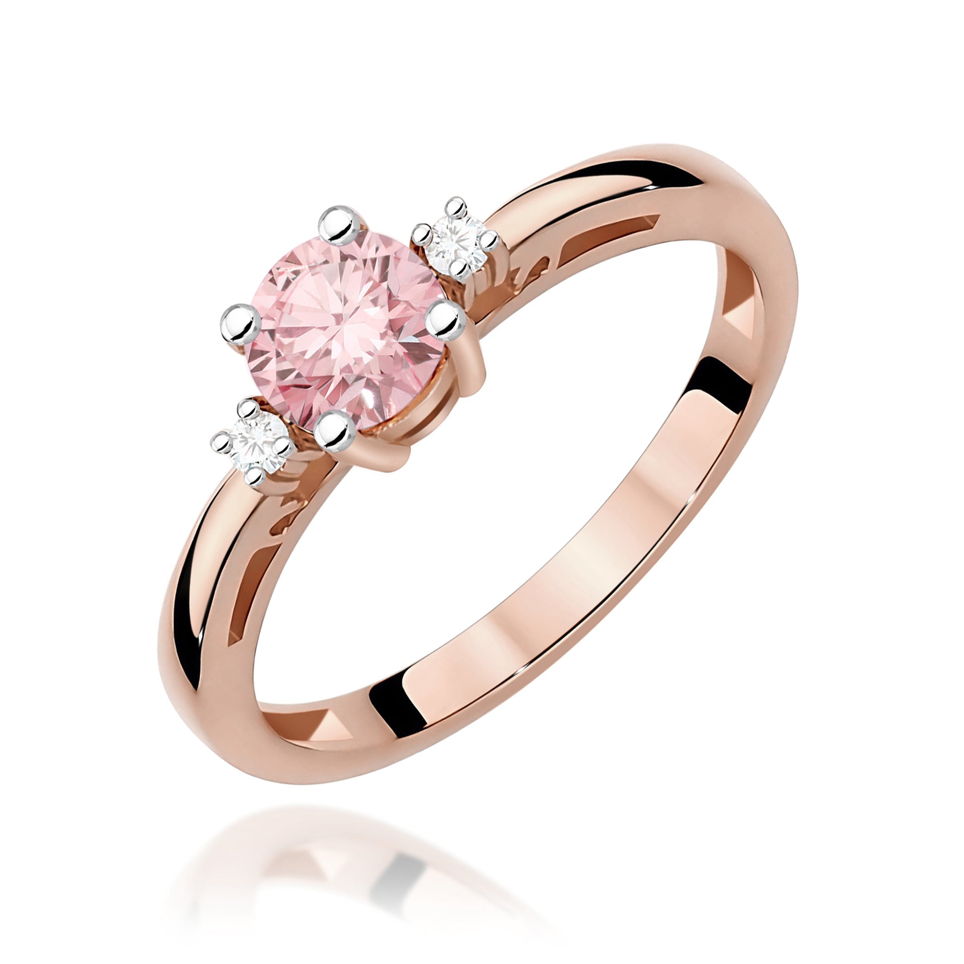 Inel Aur 14K cu Diamante de Laborator 0.53 ct