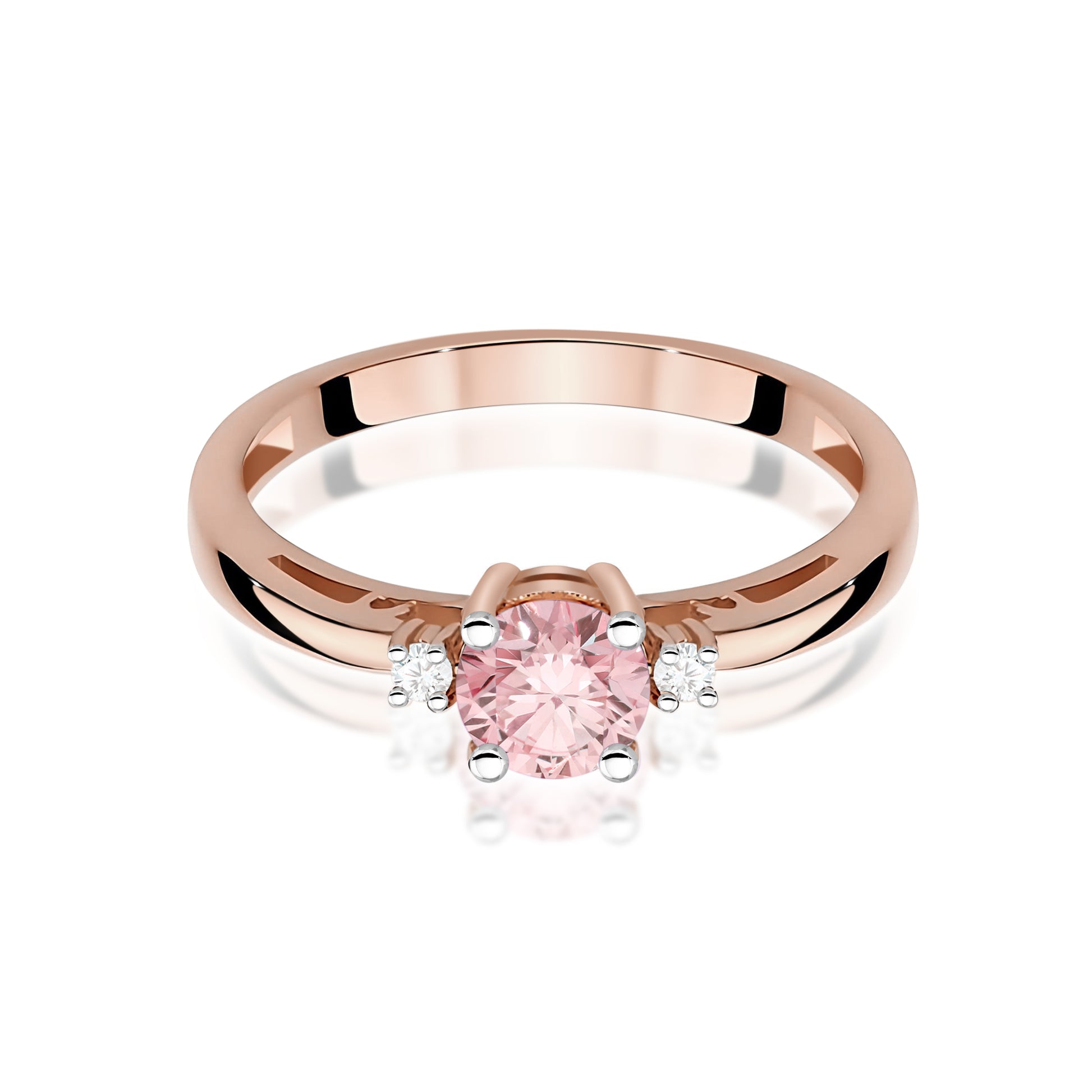 Inel Aur 14K cu Diamante de Laborator 0.53 ct