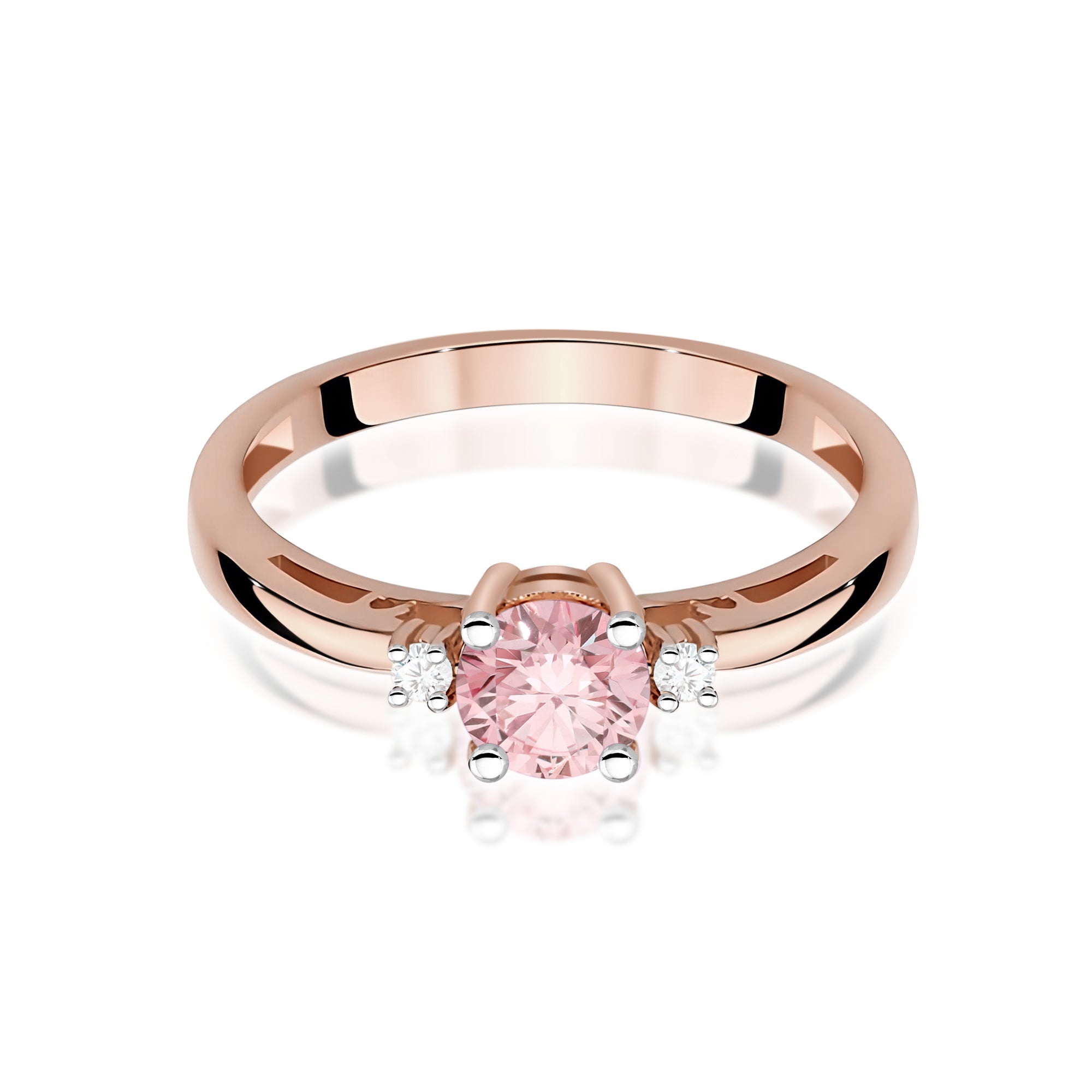 Inel Aur 14K cu Diamante de Laborator 0.53 ct