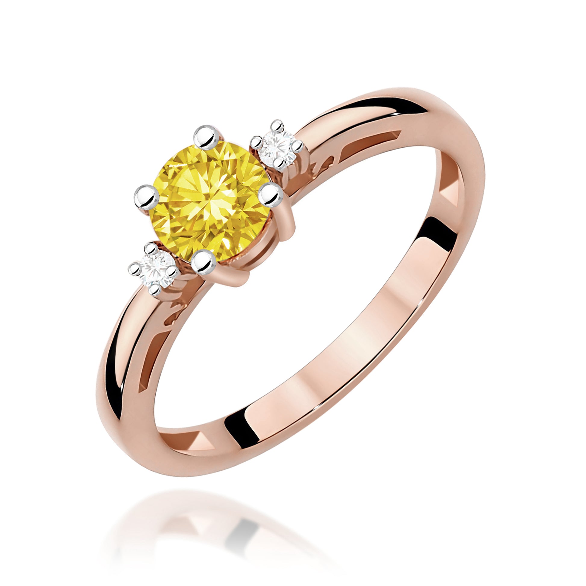 Inel Aur 14K cu Diamante de Laborator 0.53 ct