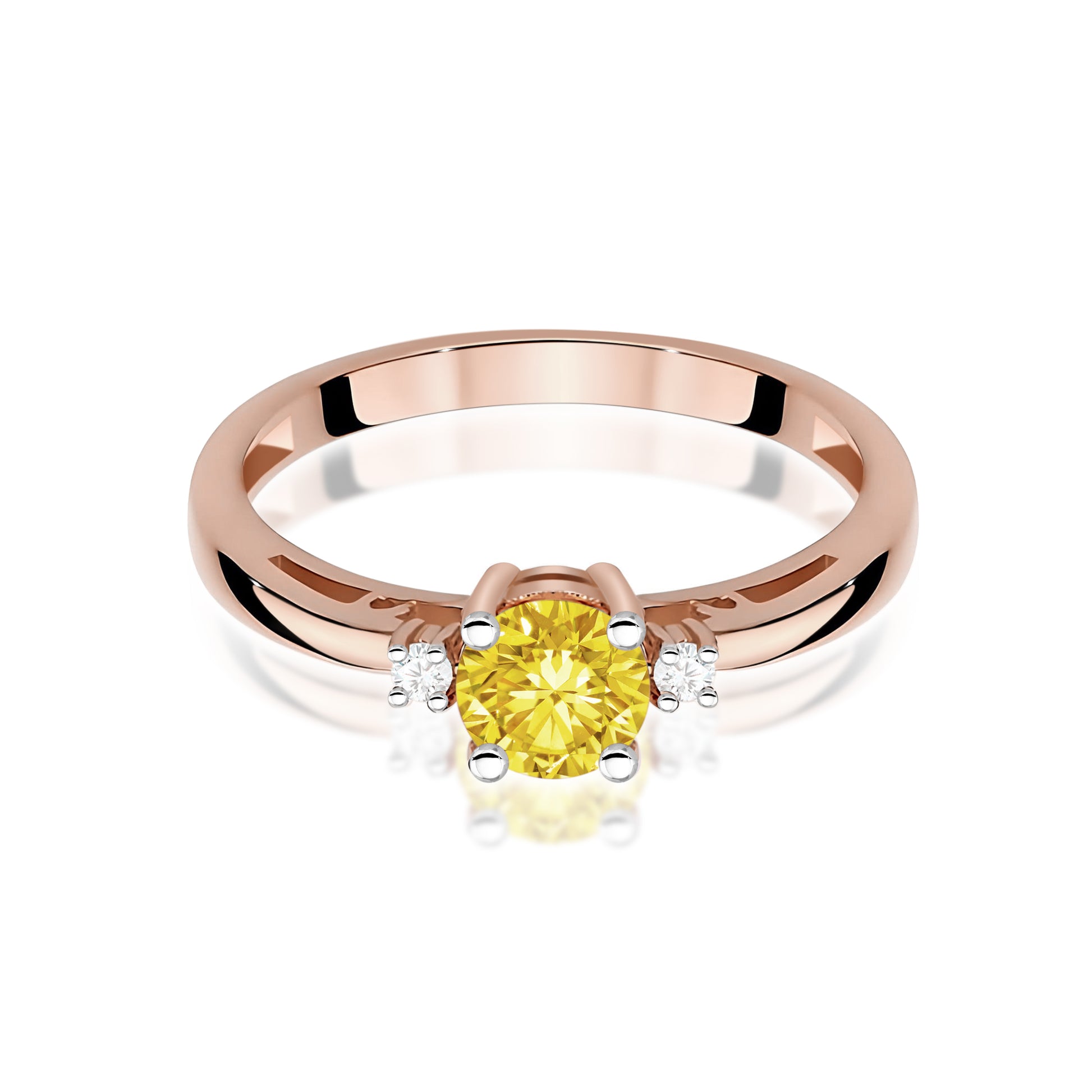 Inel Aur 14K cu Diamante de Laborator 0.53 ct