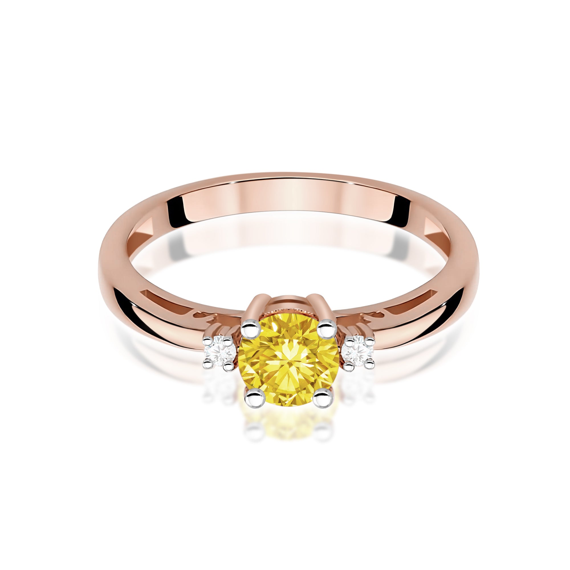 Inel Aur 14K cu Diamante de Laborator 0.53 ct