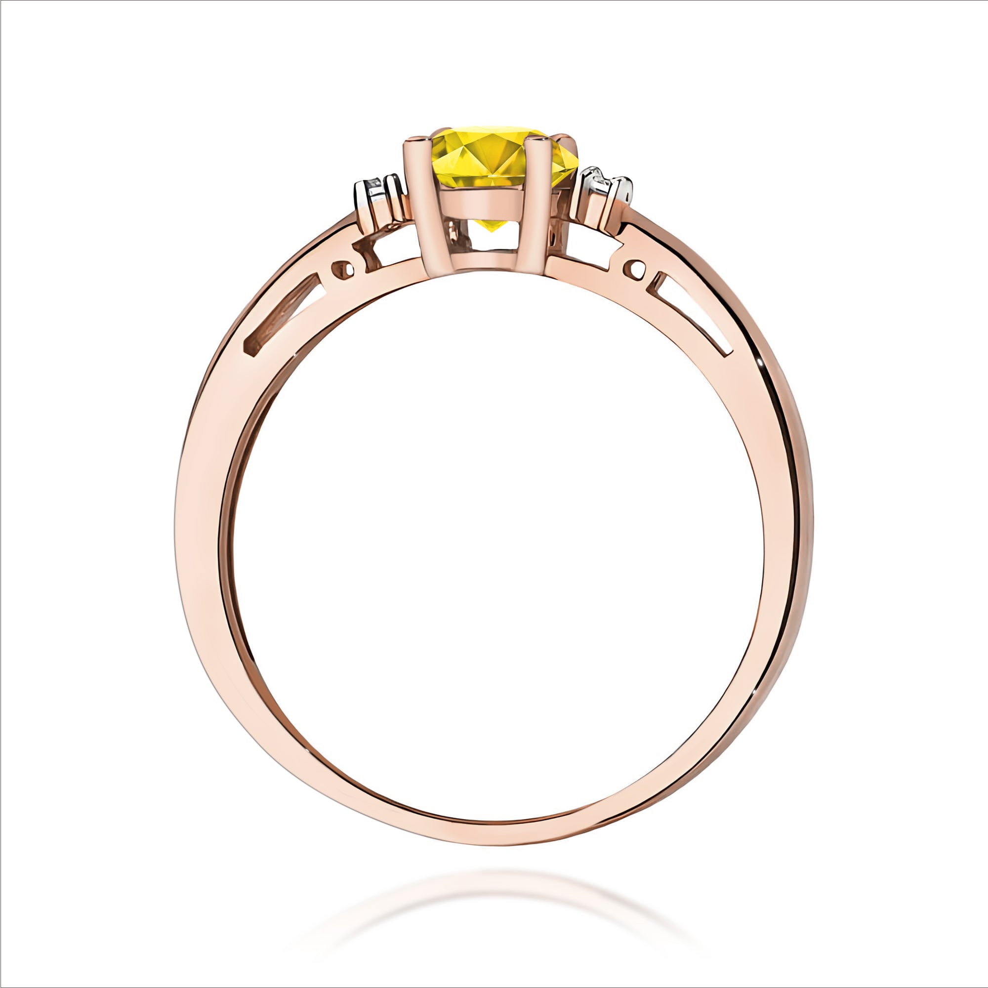Inel Aur 14K cu Diamante de Laborator 0.53 ct