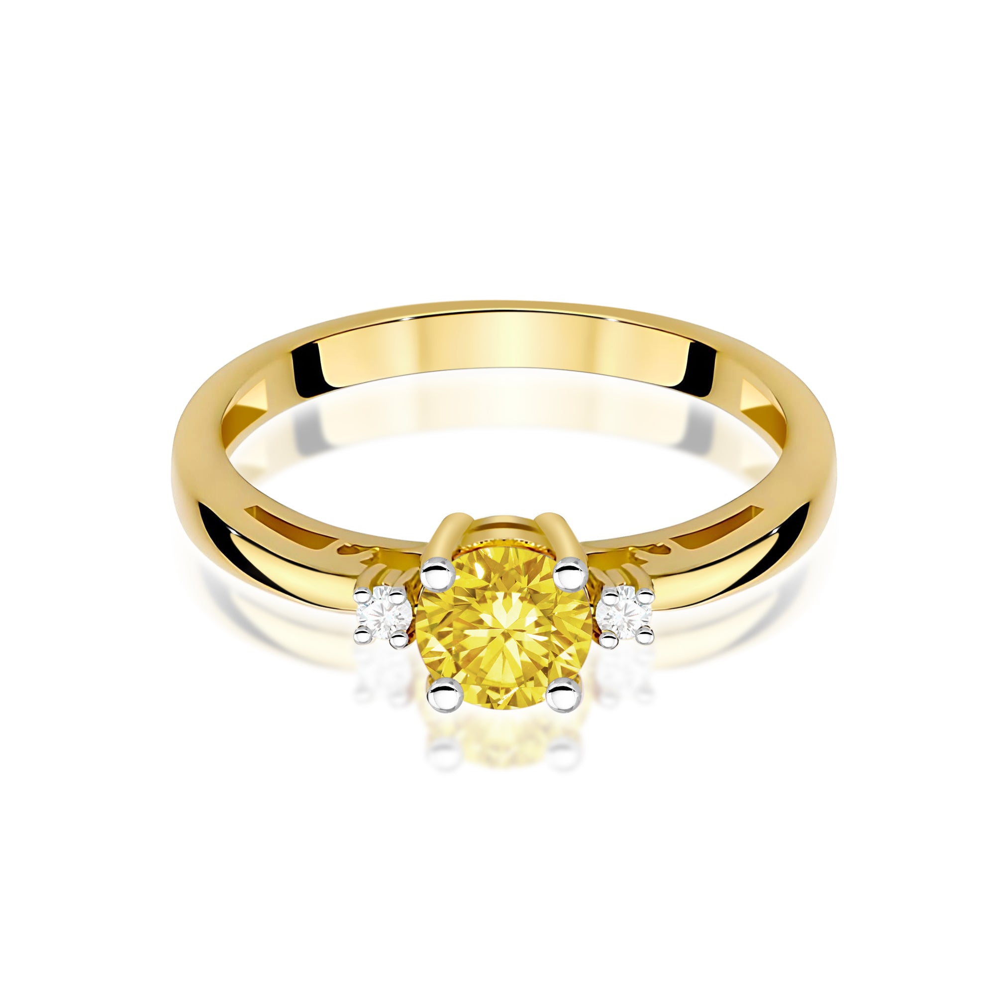 Inel Aur 14K cu Diamante de Laborator 0.53 ct