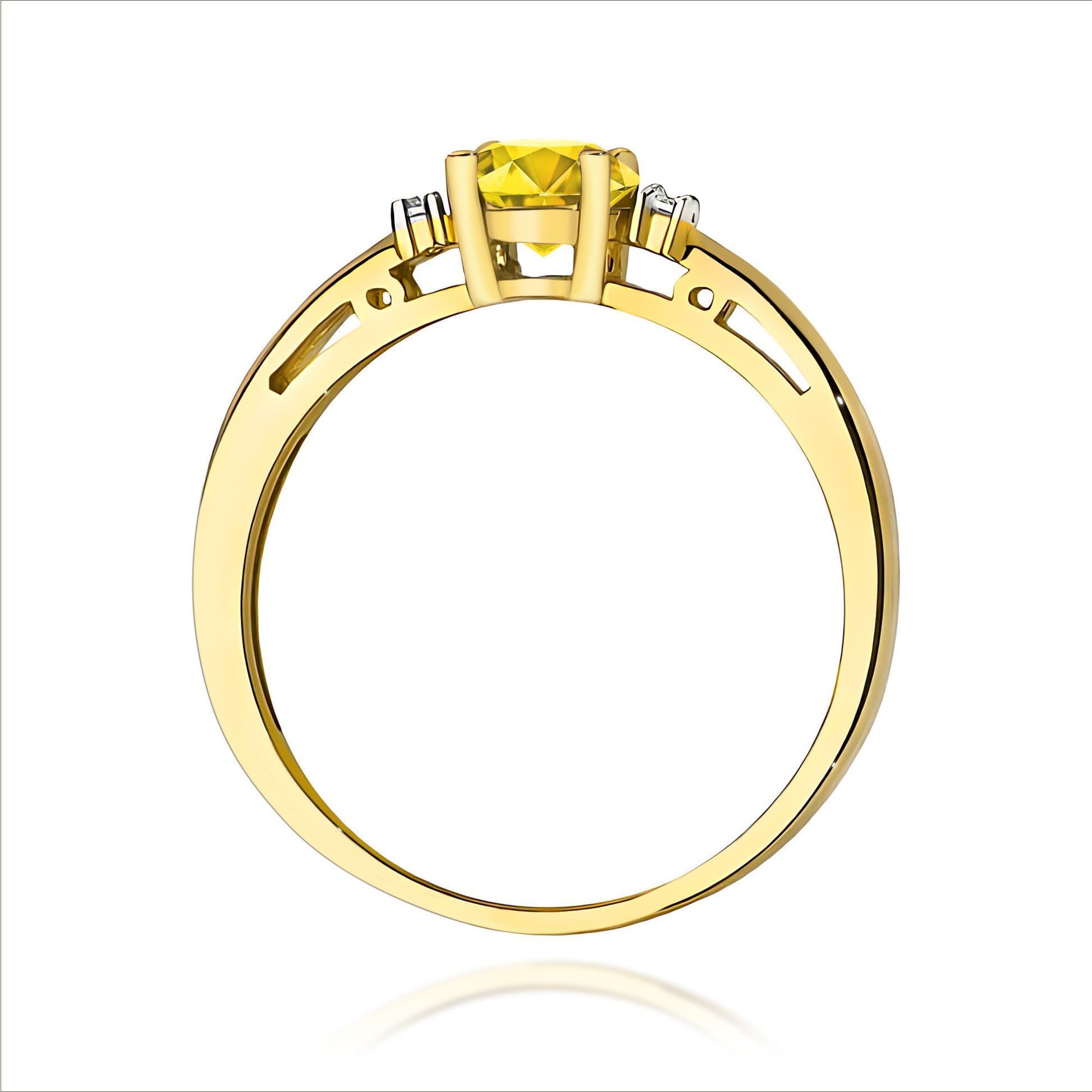 Inel Aur 14K cu Diamante de Laborator 0.53 ct