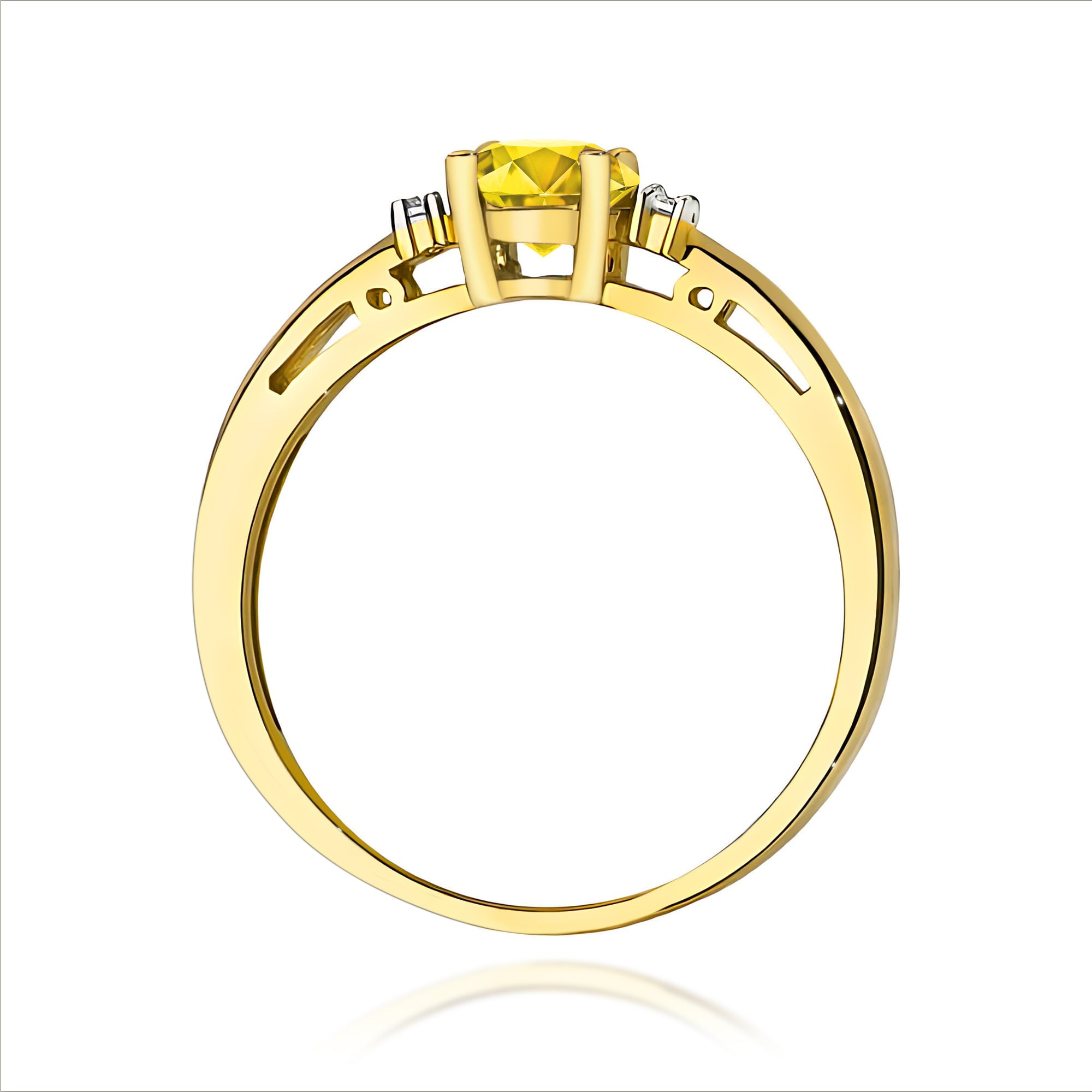 Inel Aur 14K cu Diamante de Laborator 0.53 ct
