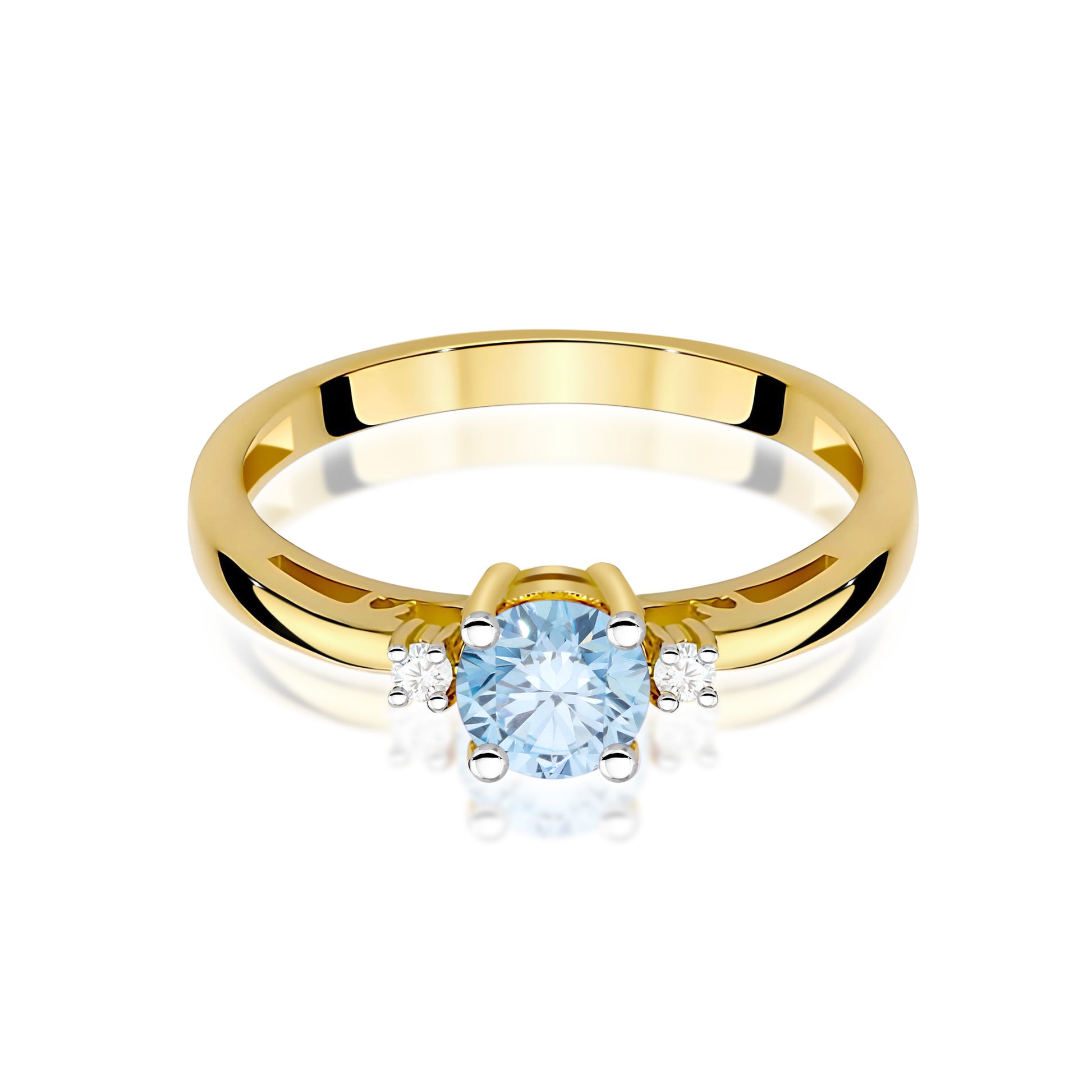 Inel Aur 9K cu Diamante de Laborator 0.53 ct