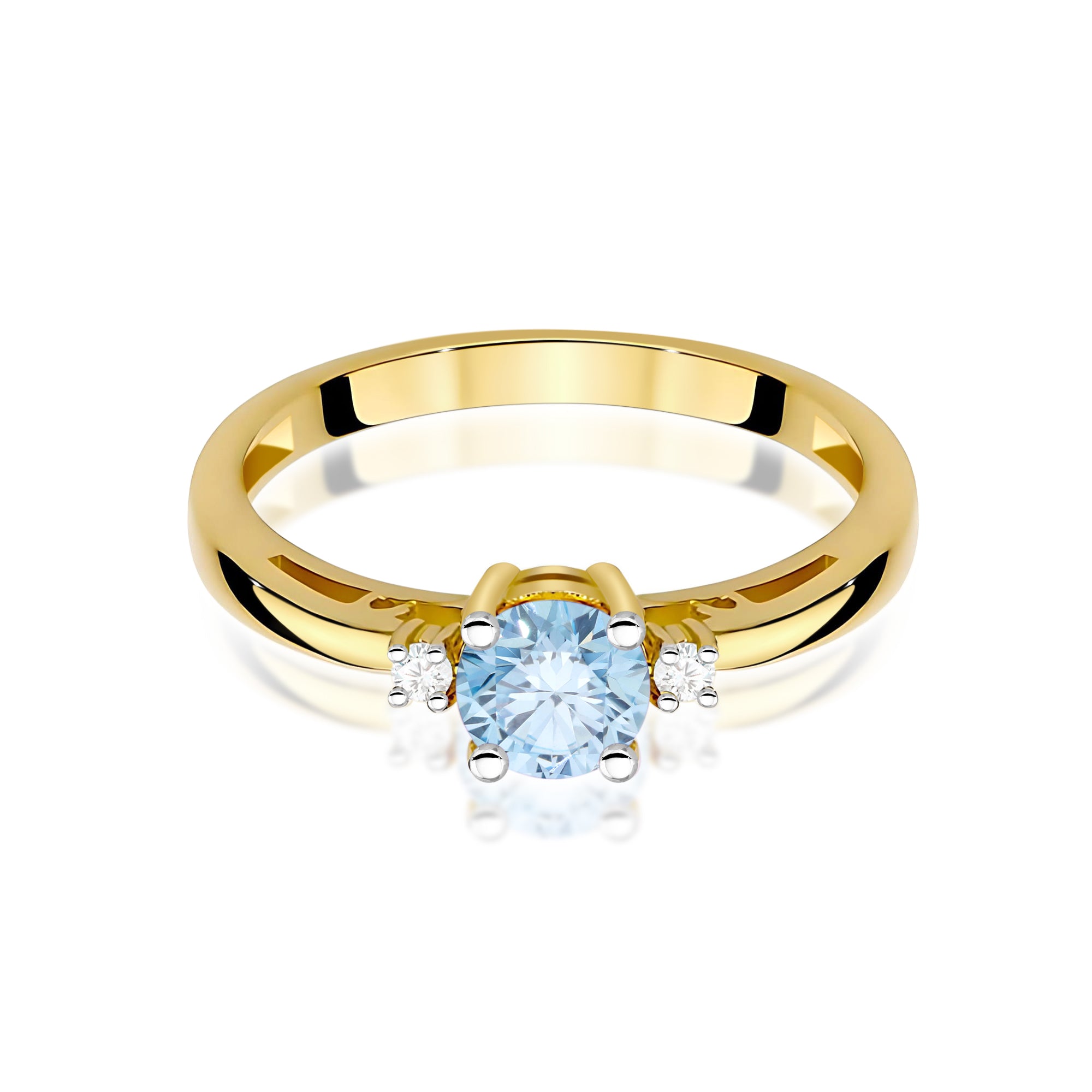 Inel Aur 9K cu Diamante de Laborator 0.53 ct