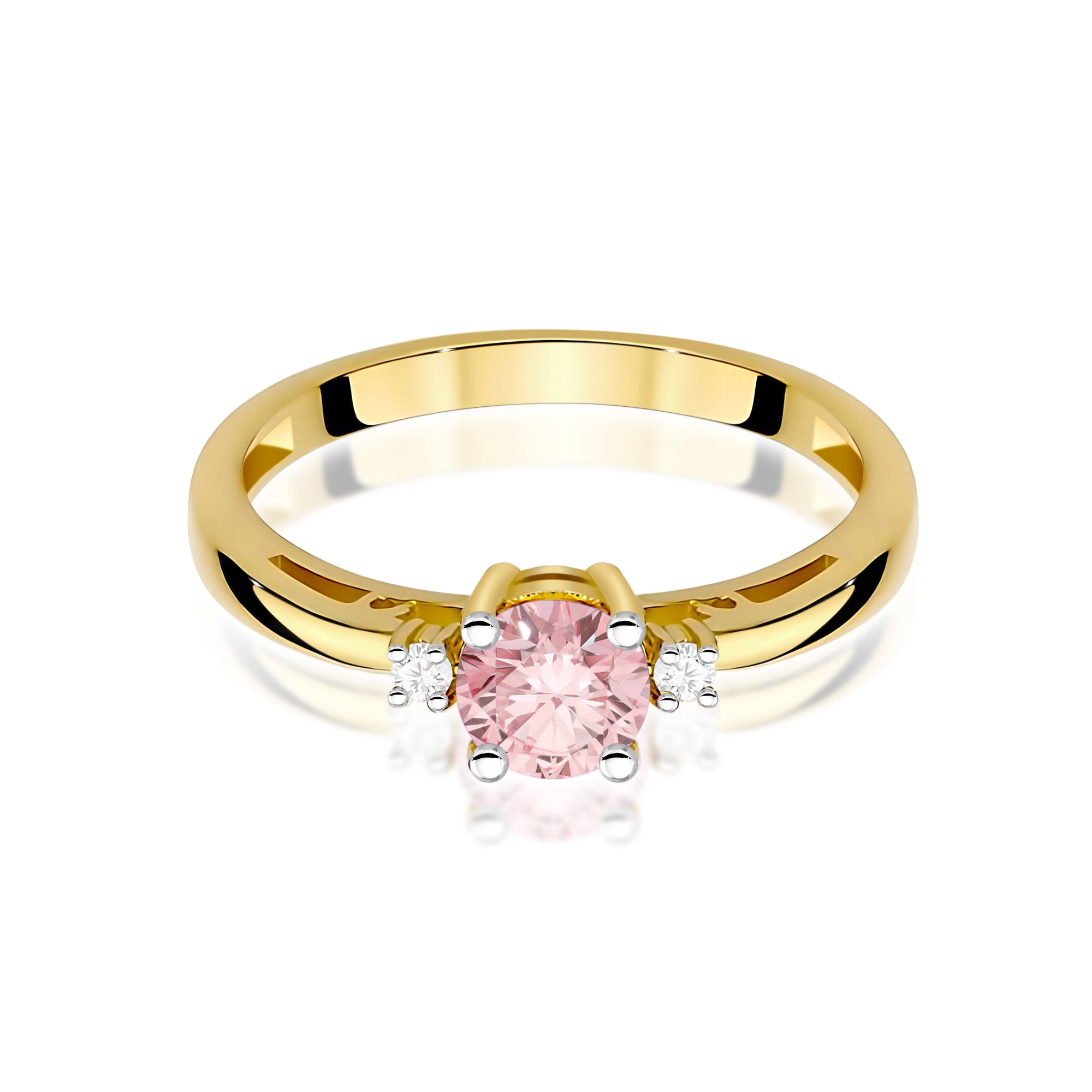 Inel Aur 9K cu Diamante de Laborator 0.53 ct