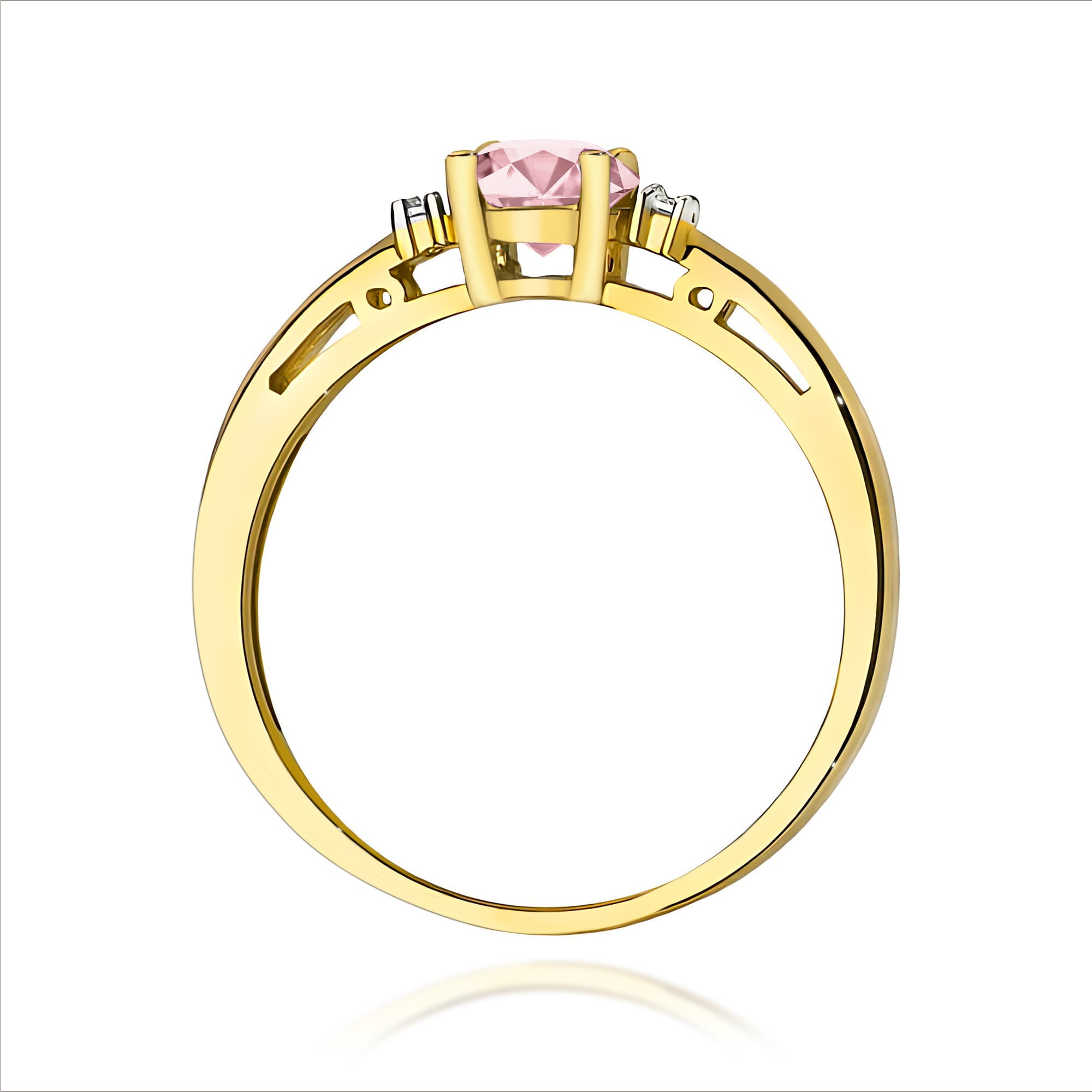 Inel Aur 9K cu Diamante de Laborator 0.53 ct