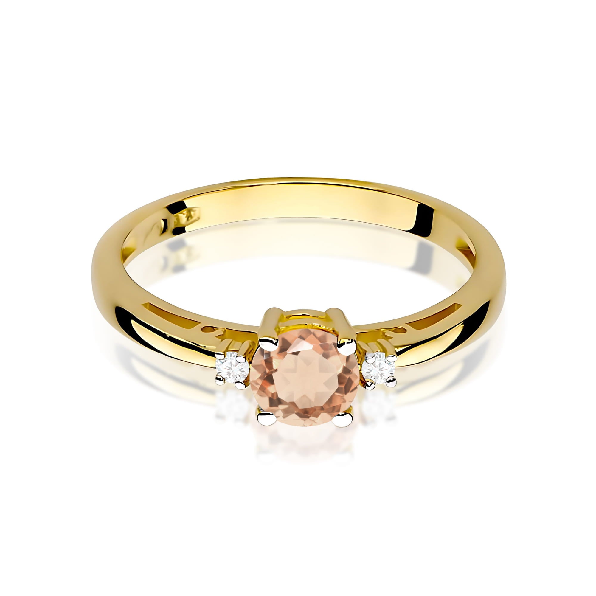 Inel Aur 9K cu Morganit 0.40 ct