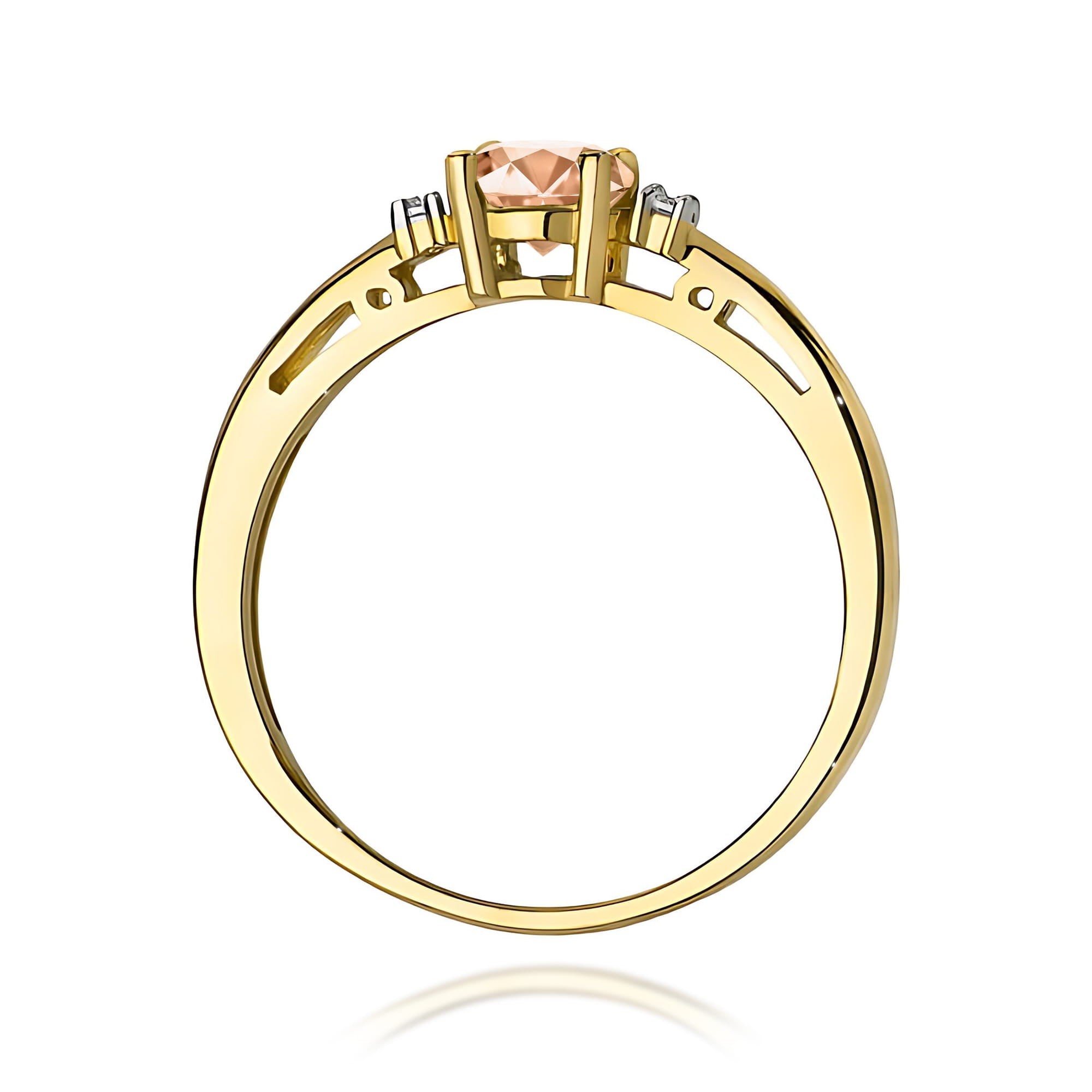 Inel Aur 9K cu Morganit 0.40 ct