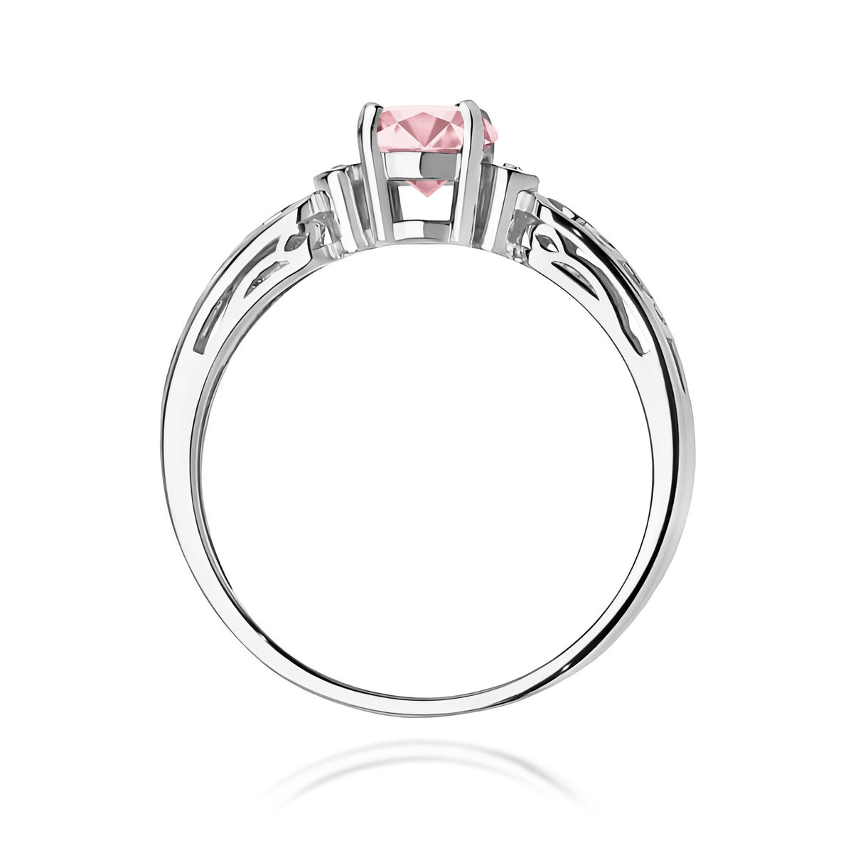Inel Aur 9K cu Diamante Roz de Laborator 0.52 ct