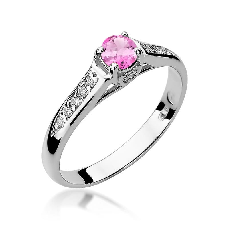 Inel Aur 14K cu Topaz Roz 0.30 ct