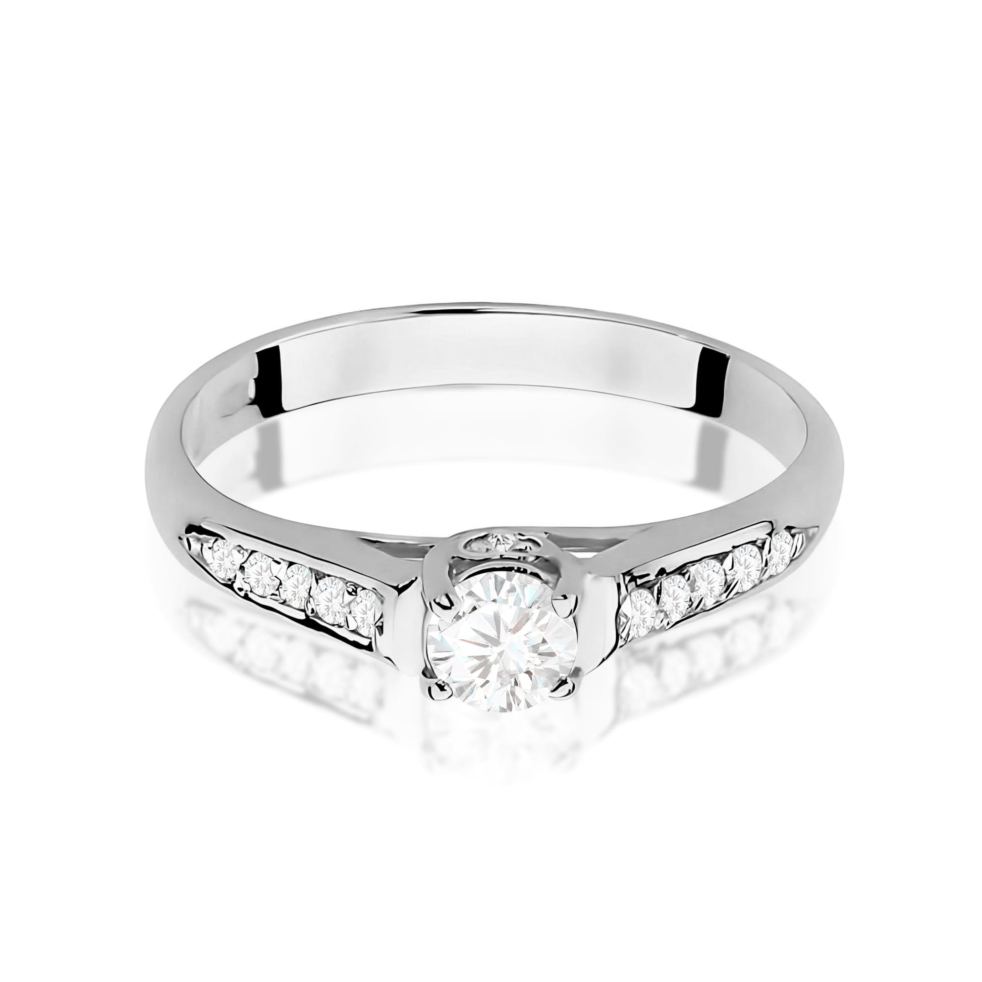 Inel Aur 9K cu Diamante Naturale 0.33 ct