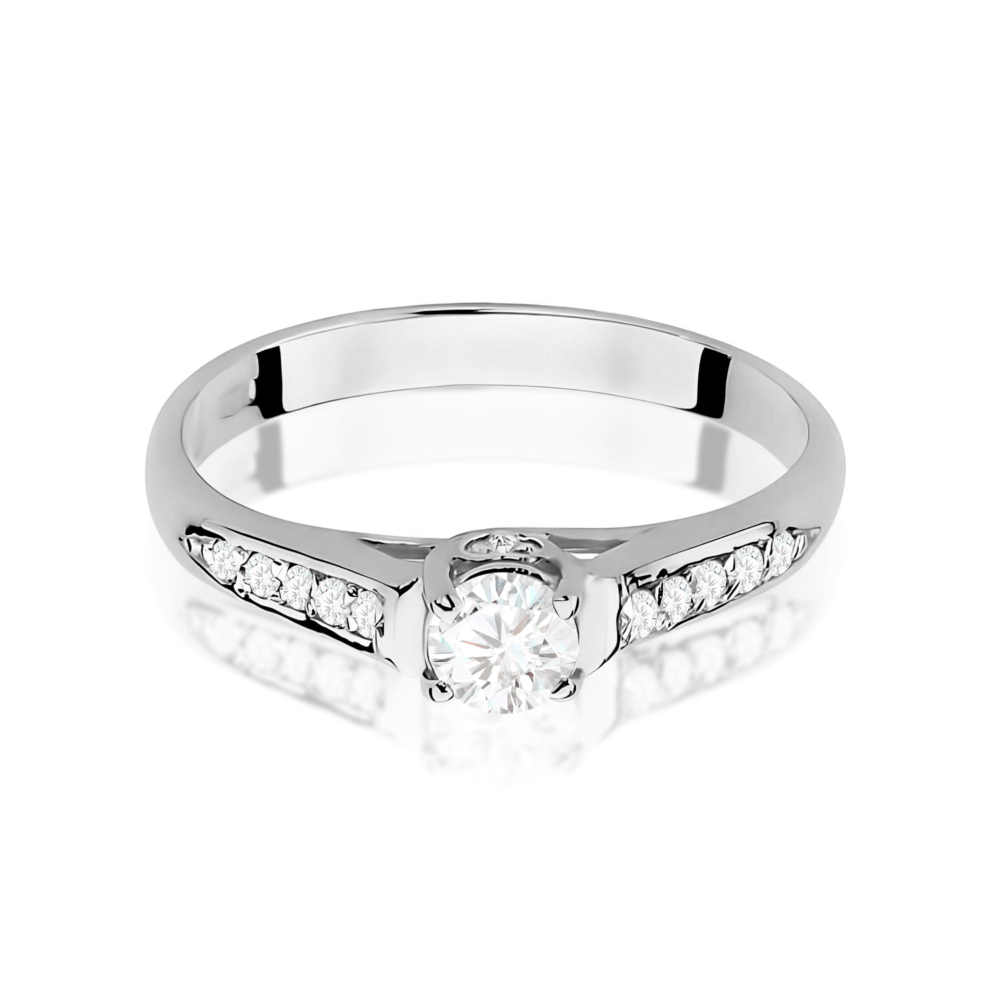 Inel Aur 9K cu Diamante Naturale 0.33 ct