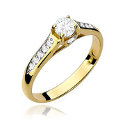 Inel Aur 9K cu Diamante Naturale 0.33 ct