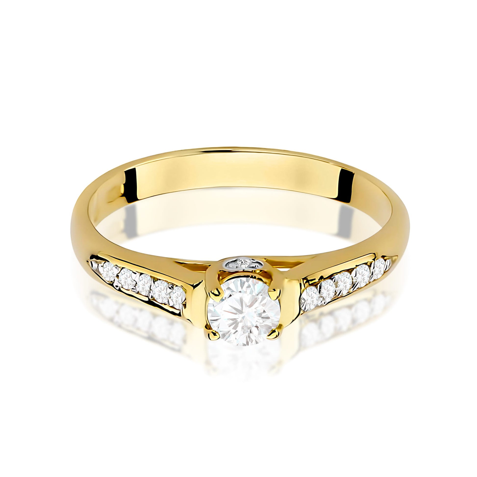 Inel Aur 9K cu Diamante Naturale 0.33 ct