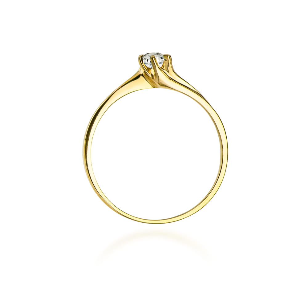 Inel Aur 9K cu Diamant Natural 0.10 ct